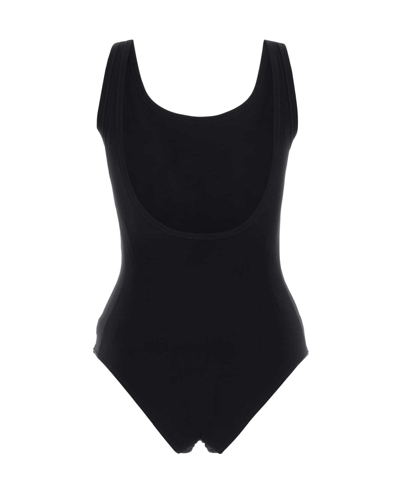 Jil Sander Black Stretch Nylon Swimsuit - 001