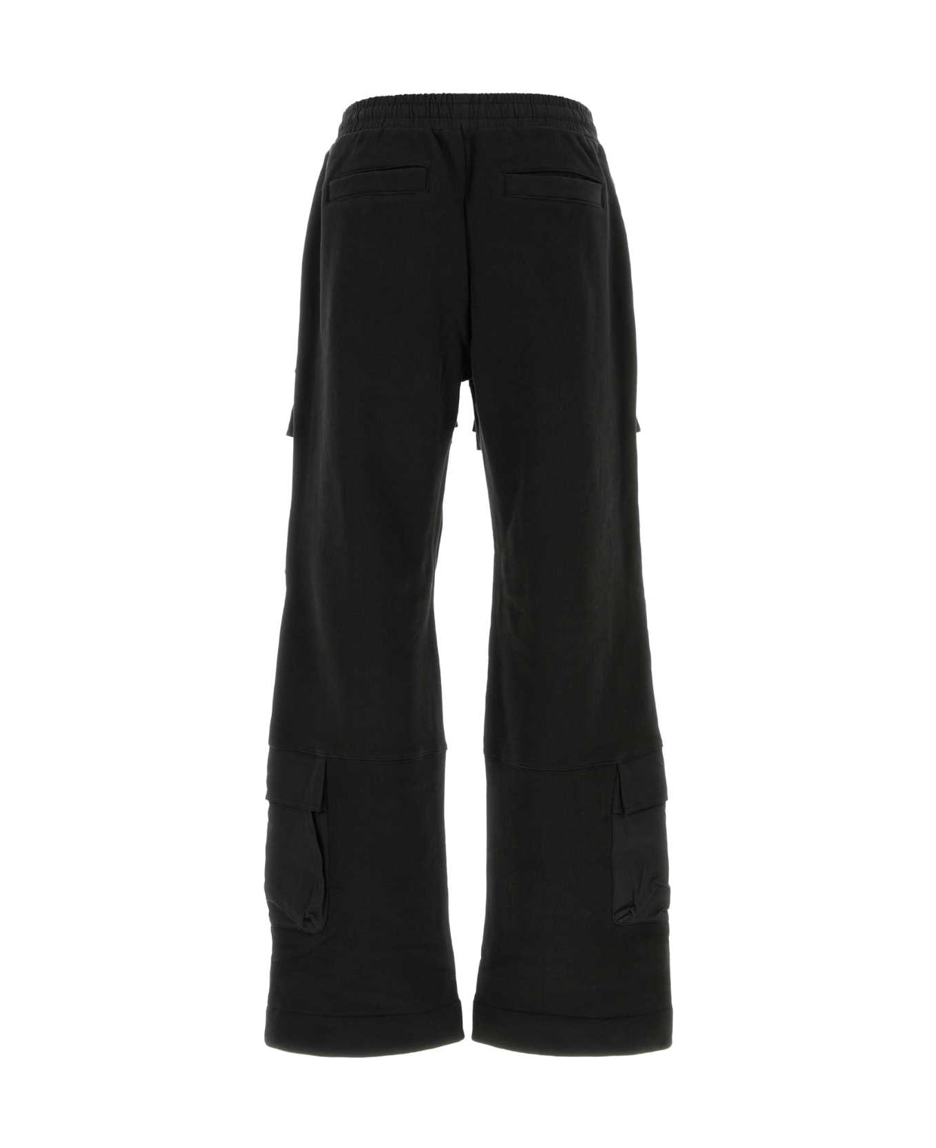 Entire Studios Black Cotton Joggers - SOOT