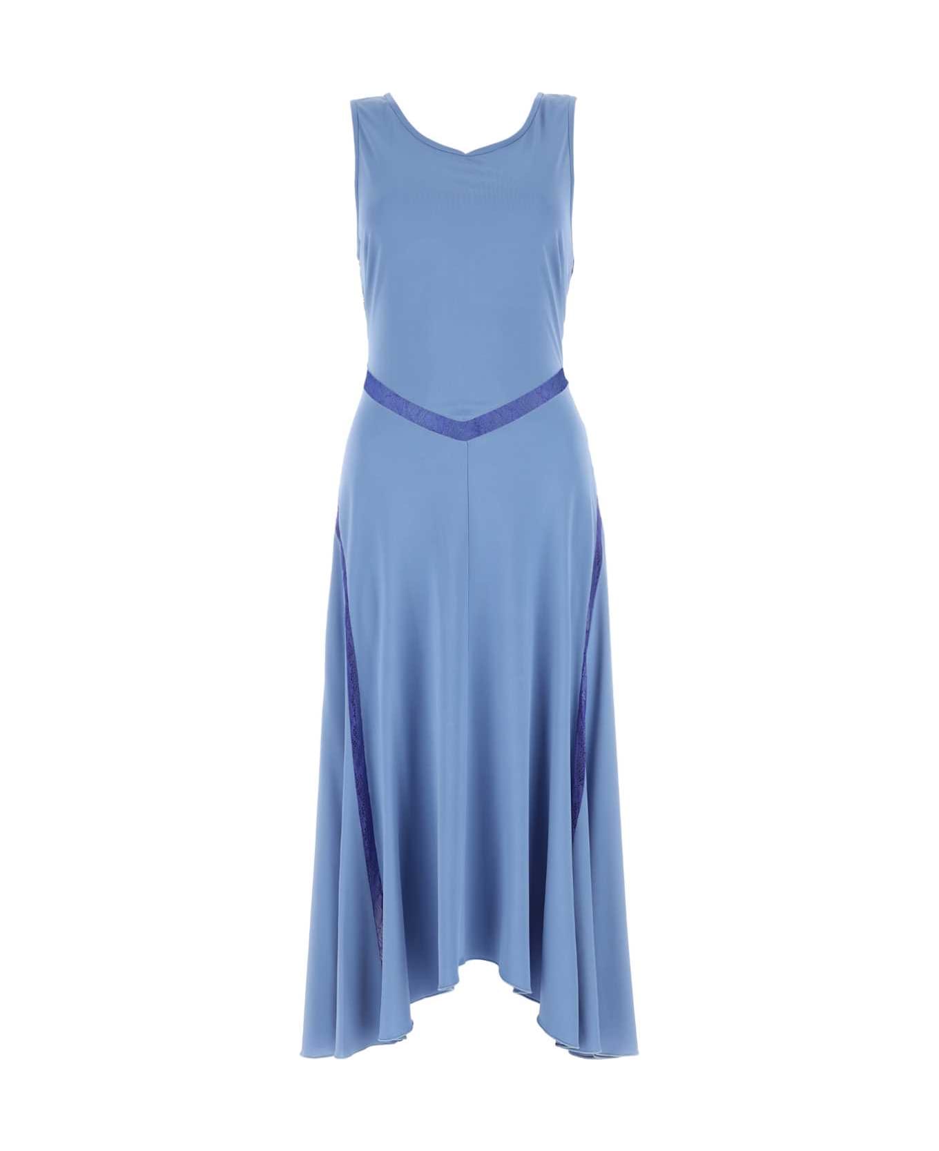 Koché Light Blue Viscose Dress - Blue ワンピース＆ドレス