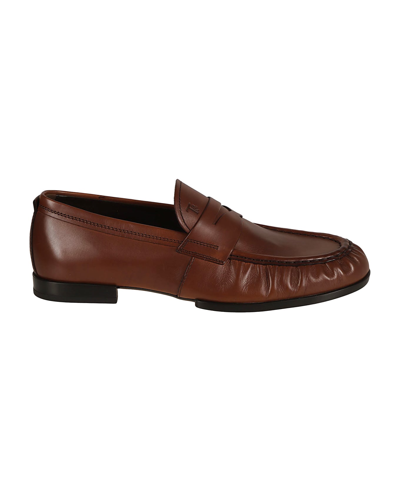Tod's Logo Stamp Classic Loafers - Teak