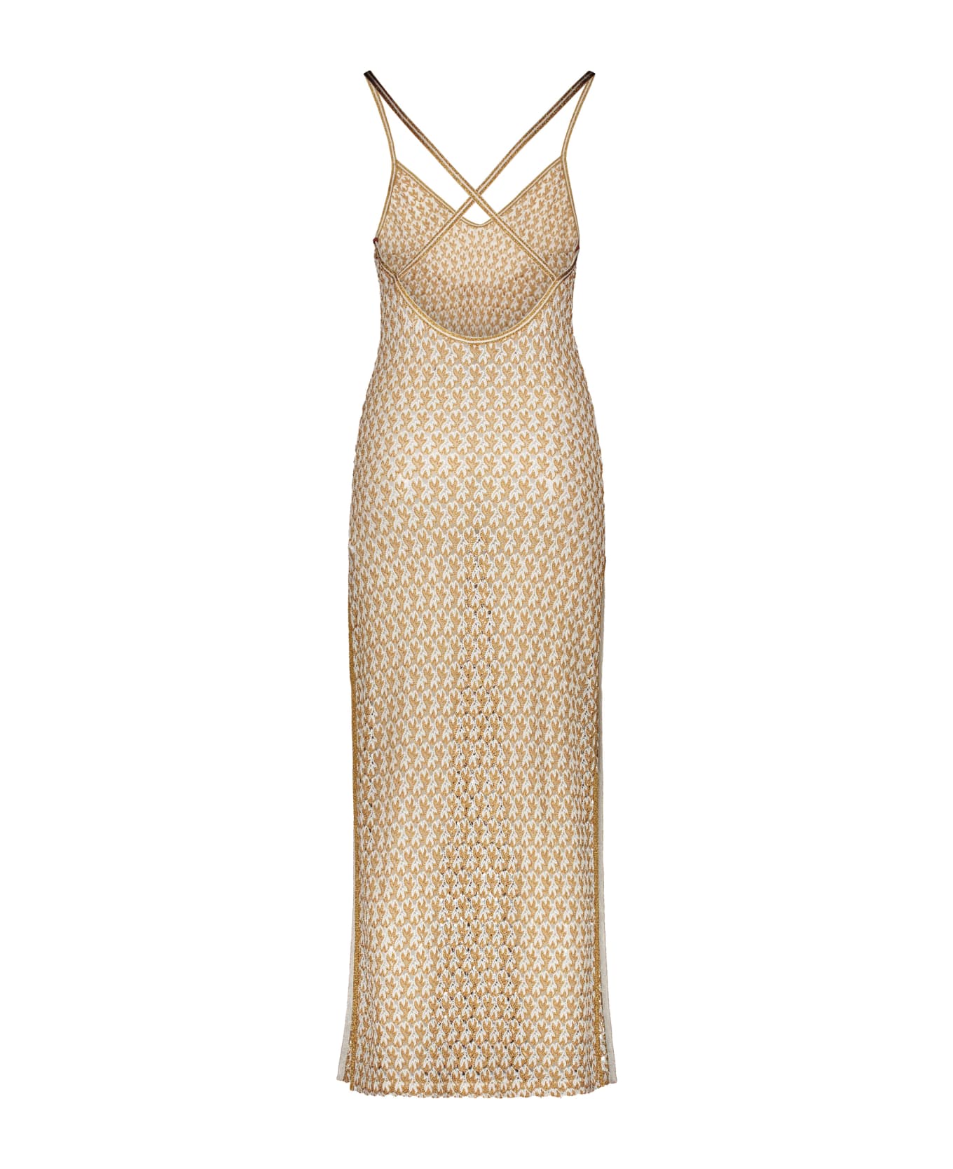 Missoni Knitted Cover-up Dress - Gold
