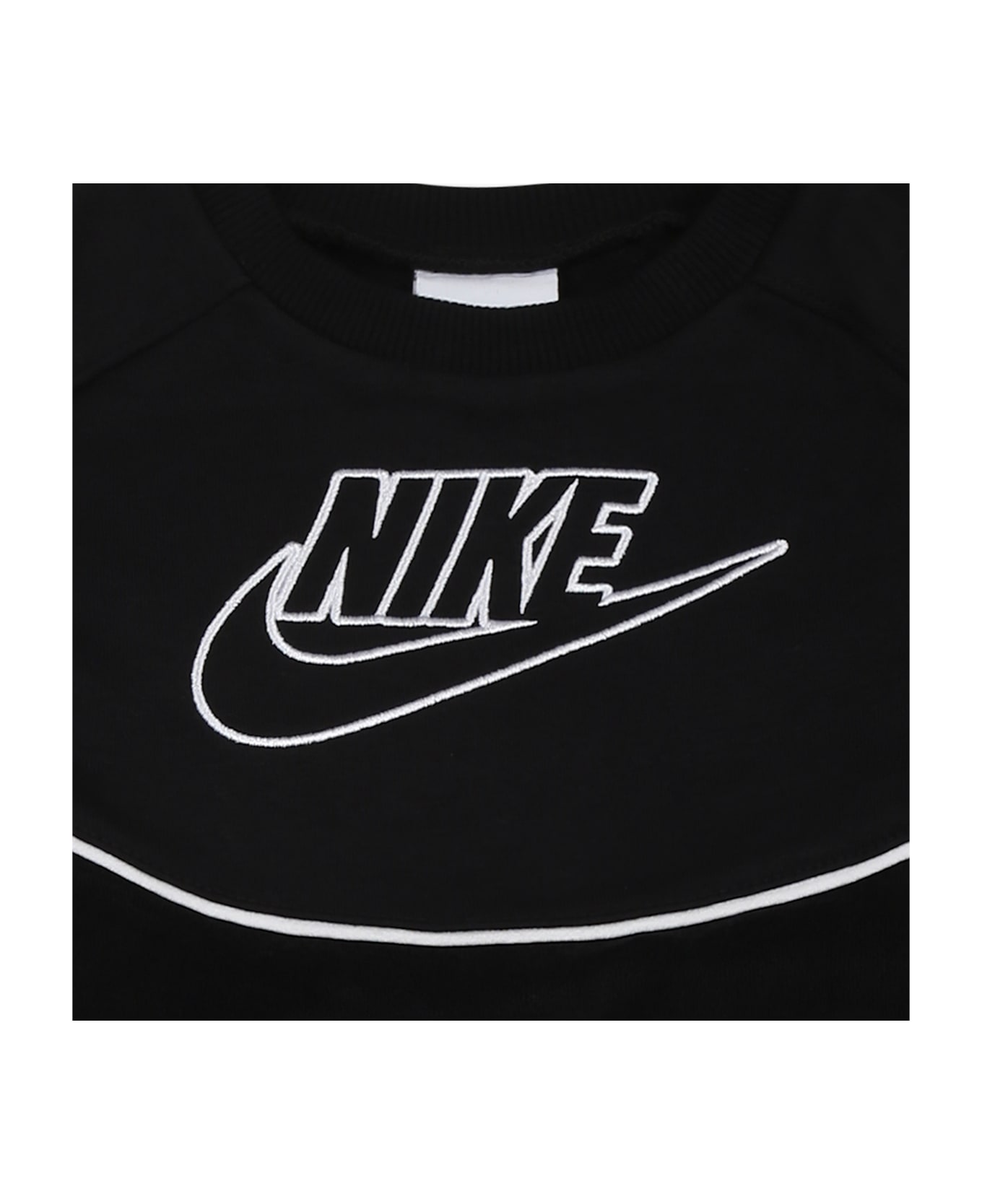 Nike Black Suit For Boy With Logo - Black