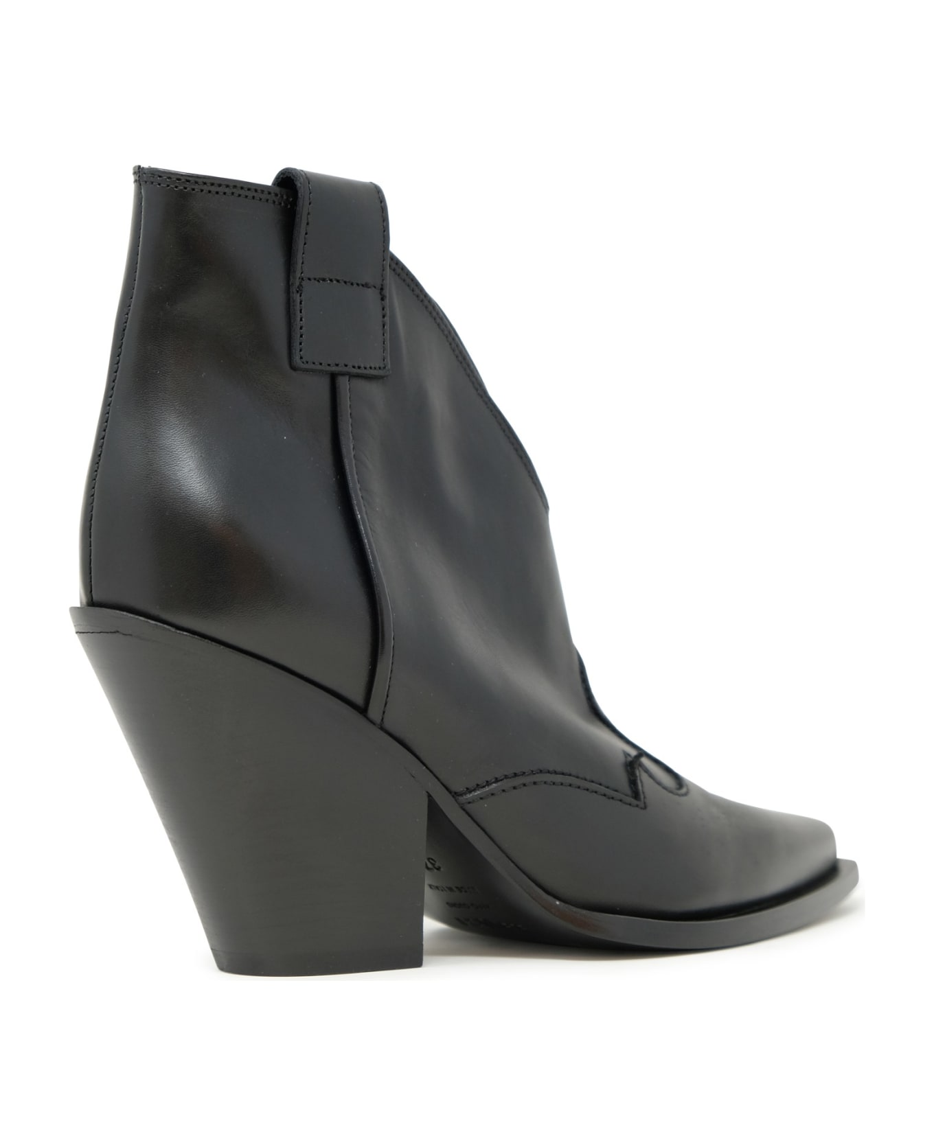 Elena Iachi Leather Ankle Boots ブーツ