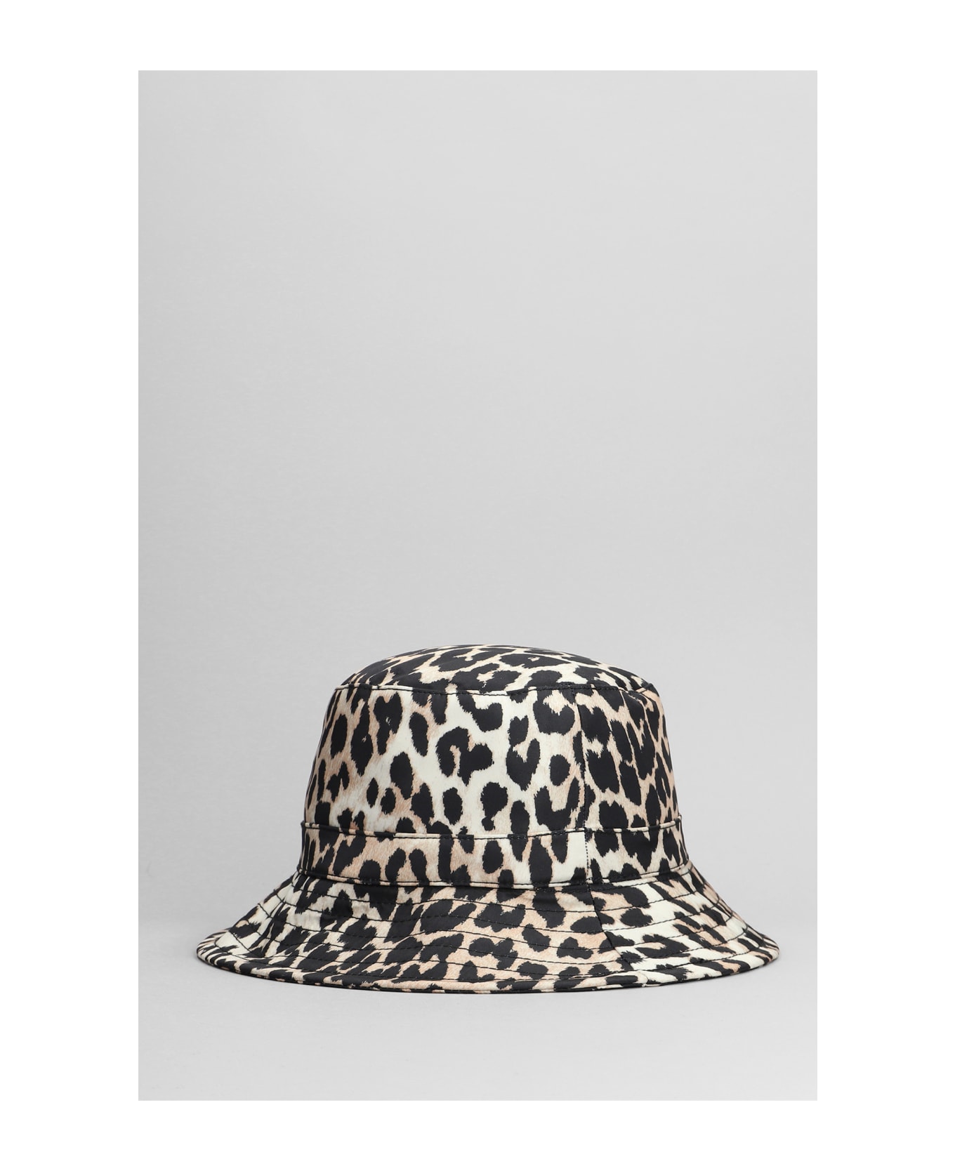 Ganni Hats In Animalier Polyester - Animalier 帽子