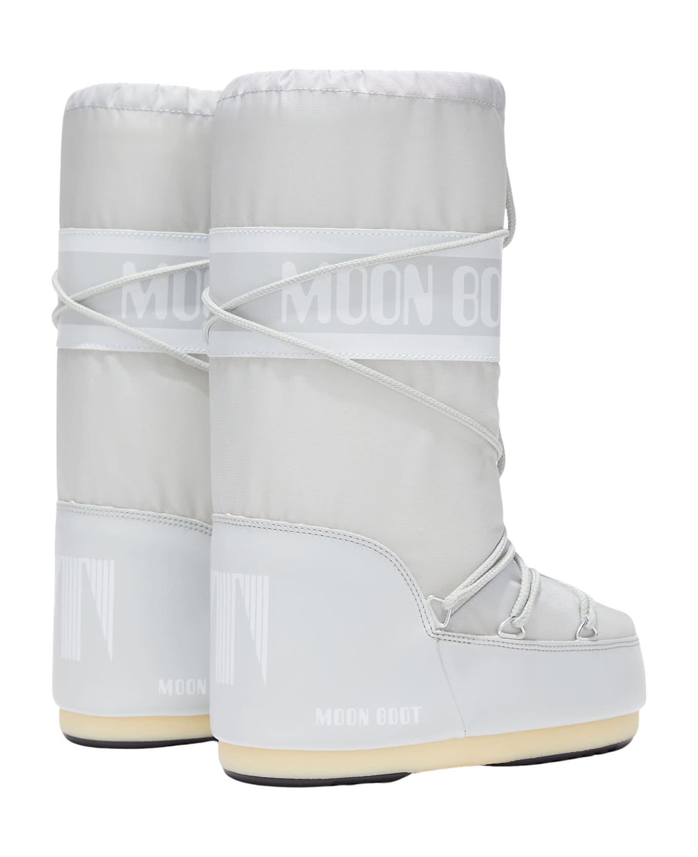 Moon Boot Boots With Logo - White