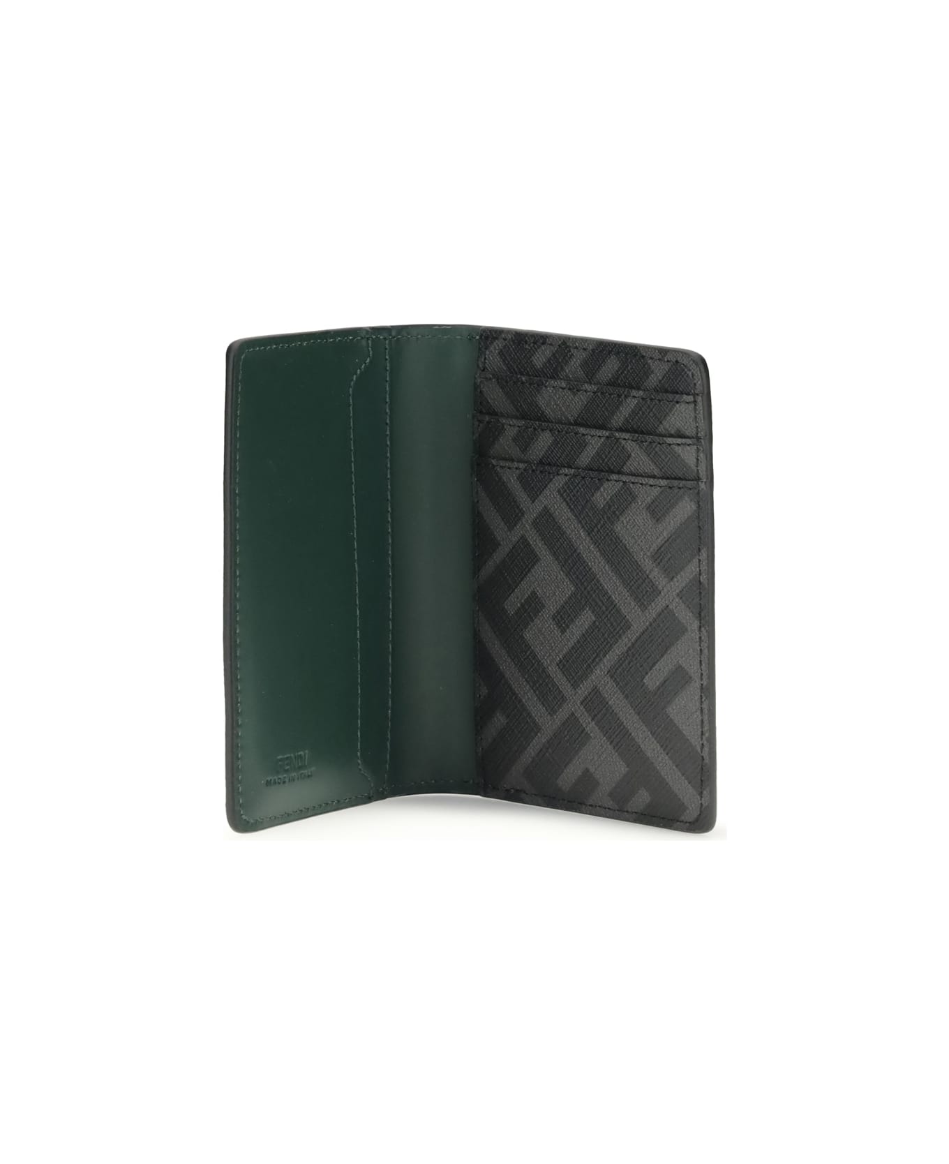 Fendi Ff Card Holder - GREEN