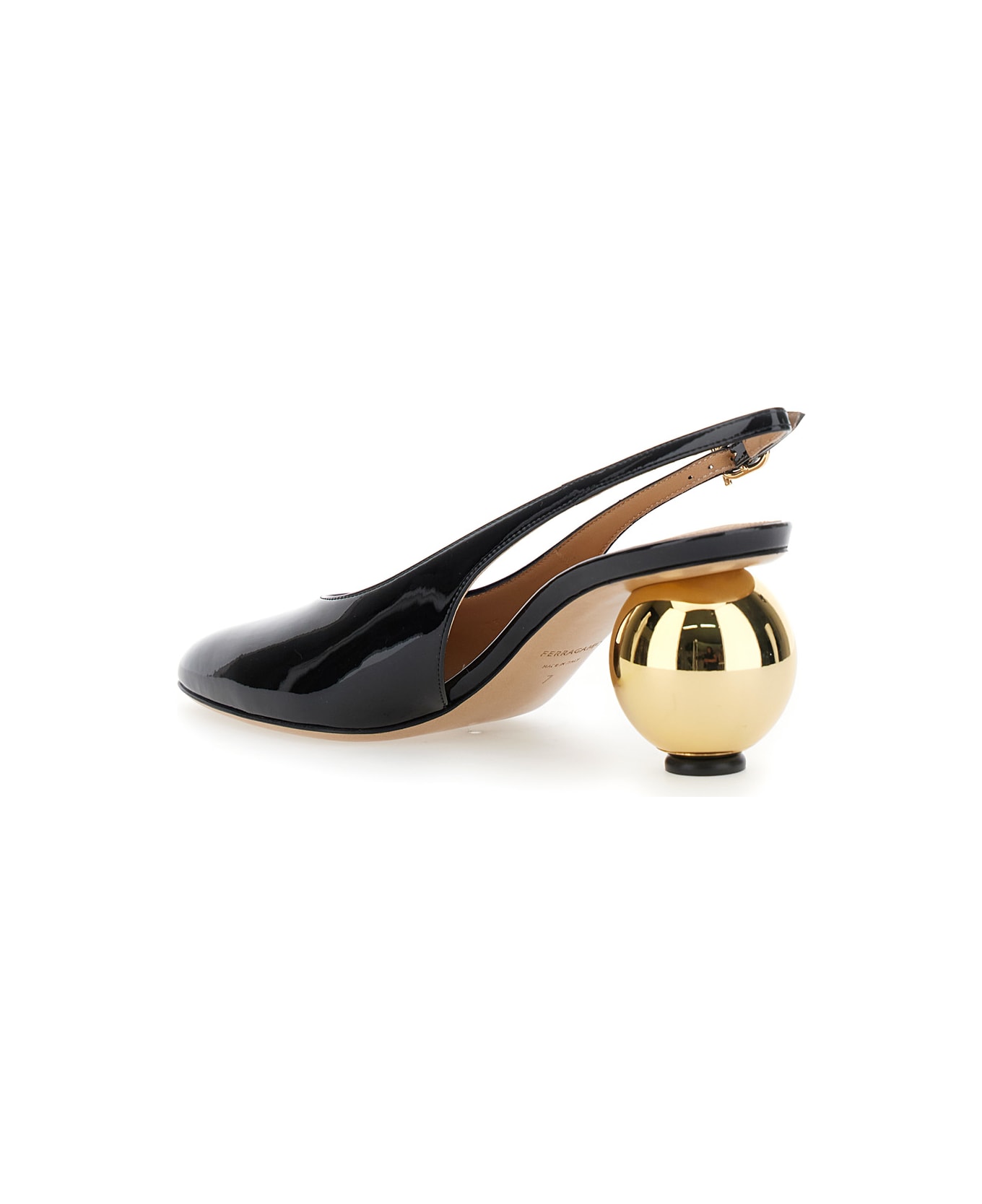 Ferragamo Tessie 70 Sling Pump - Black