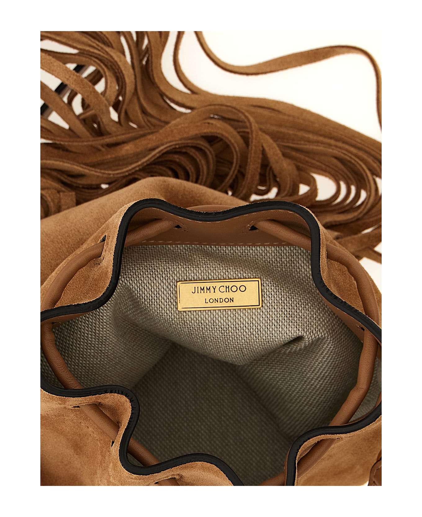 Jimmy Choo 
cinch
 Mini Bucket Bag - Brown