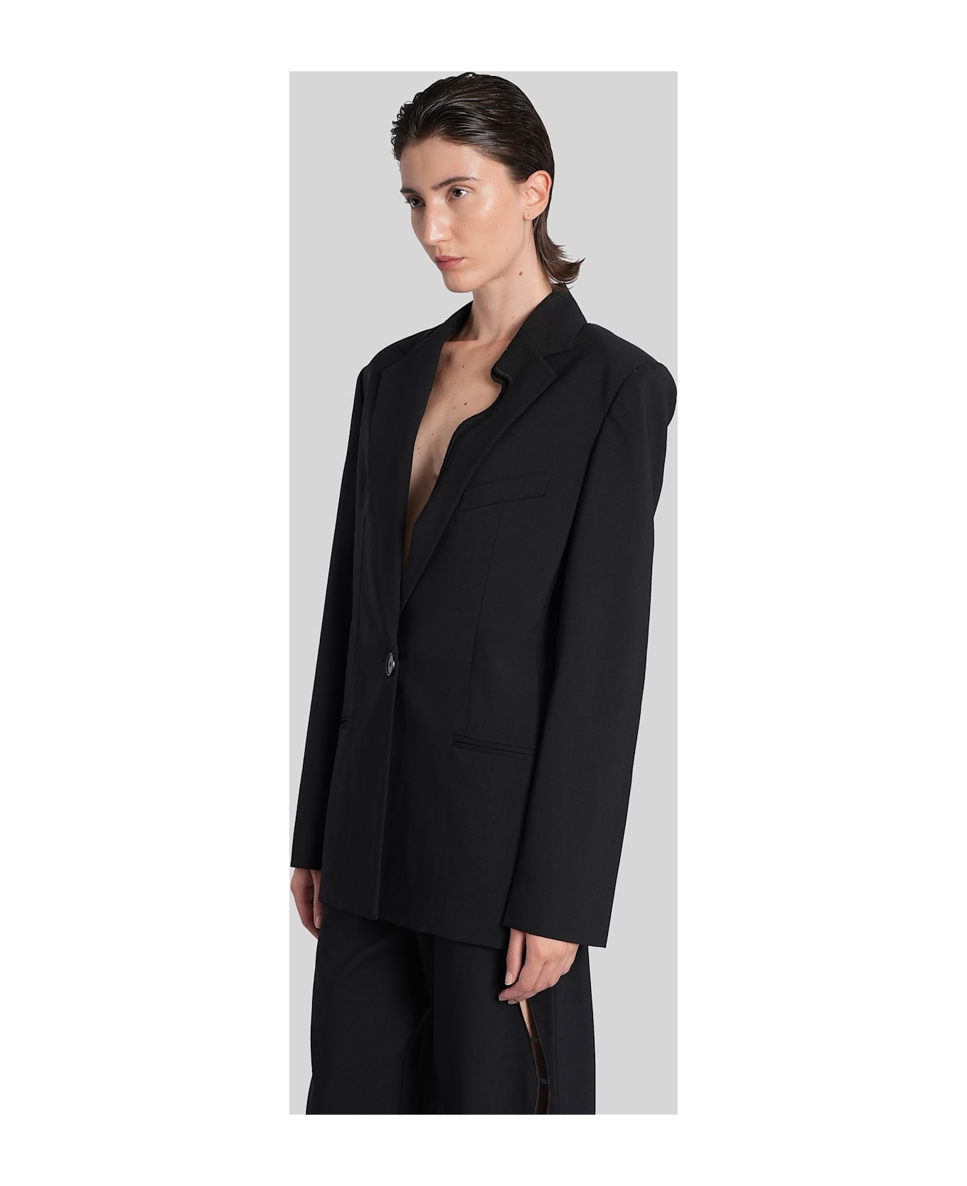 Christopher Esber Blazer In Black Wool - black
