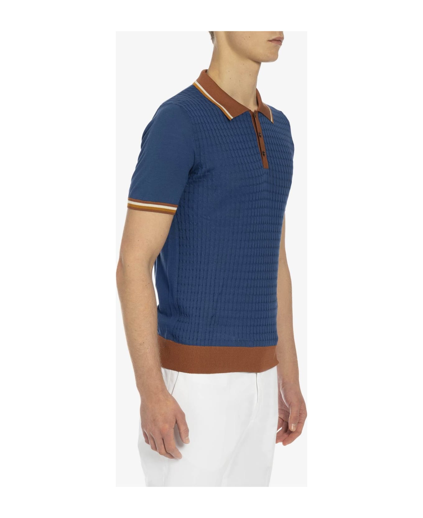 Larusmiani 'pierrot' Polo Polo Shirt - MidnightBlue ポロシャツ