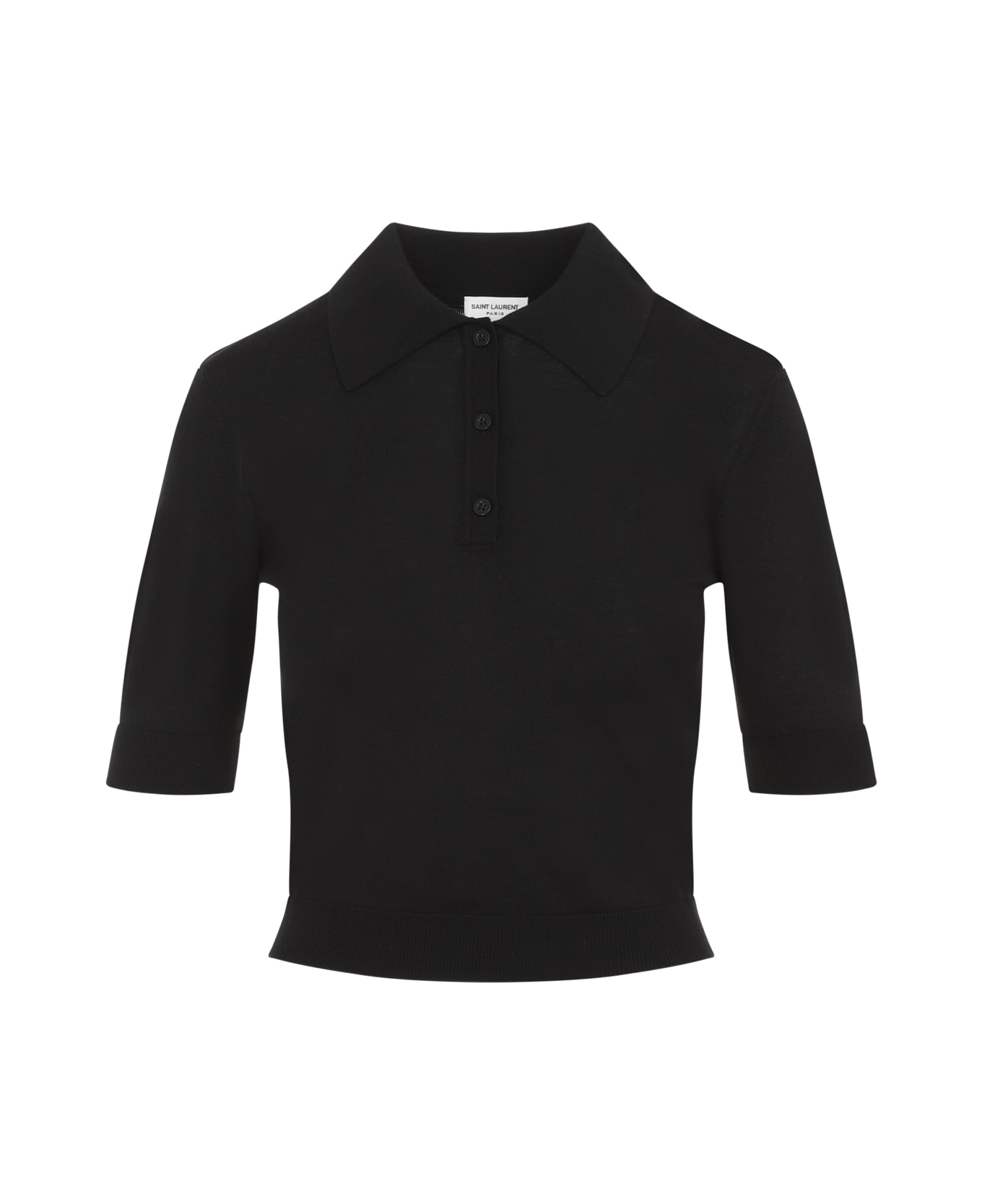 Saint Laurent Knit Polo - Noir