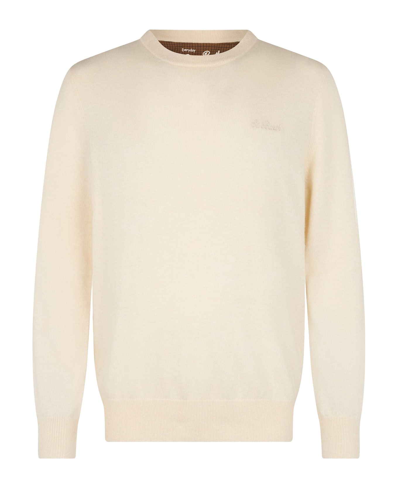 MC2 Saint Barth Off White Stretch Crewneck Sweater - OFF WHITE