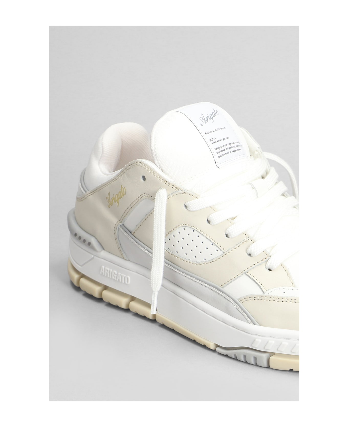 Axel Arigato Area Lo Sneaker Sneakers In Beige Leather - beige