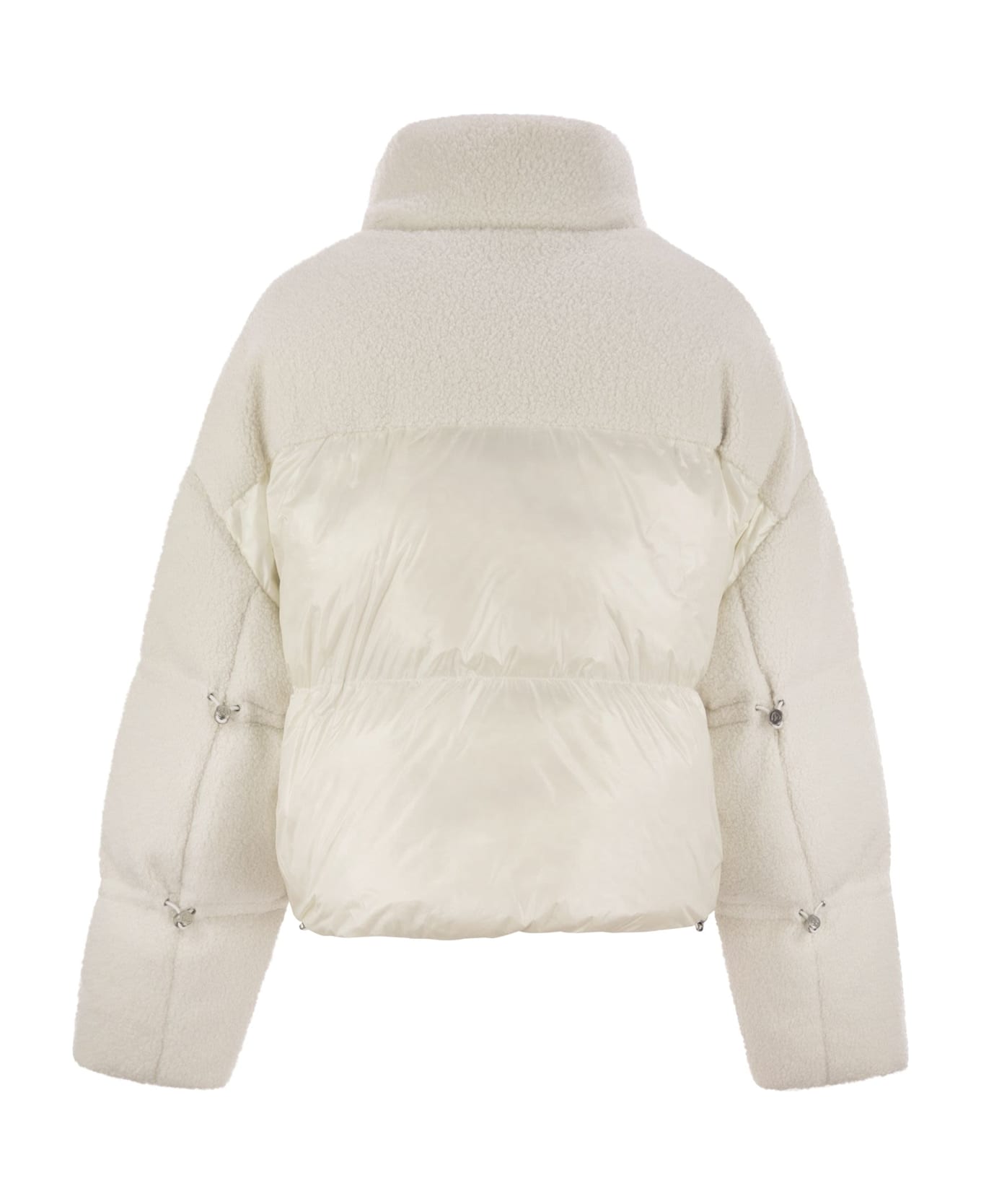 Moose Knuckles Agate Puffer - Short Down Jacket - Milk