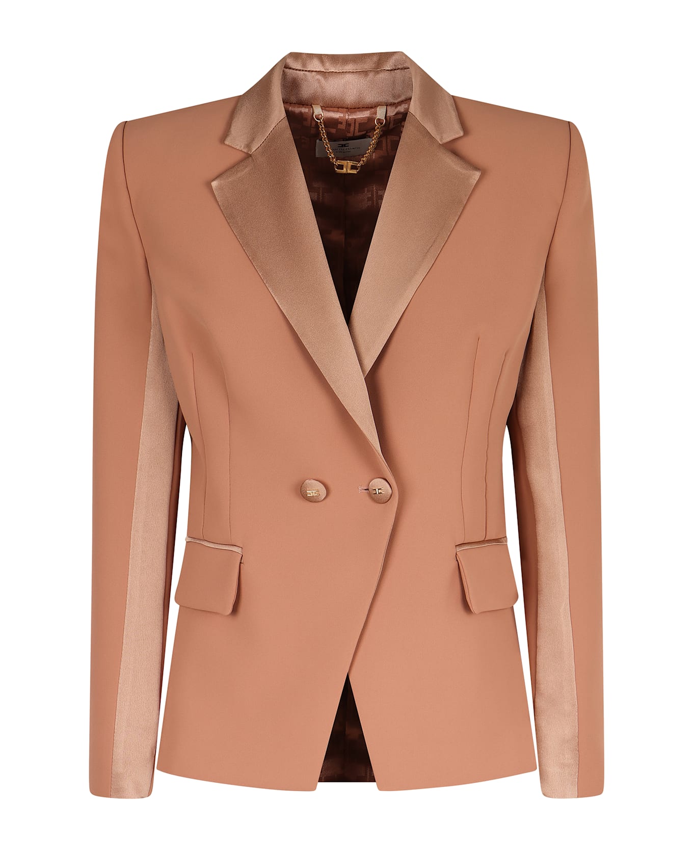 Elisabetta Franchi Crepe Blazer - Pink