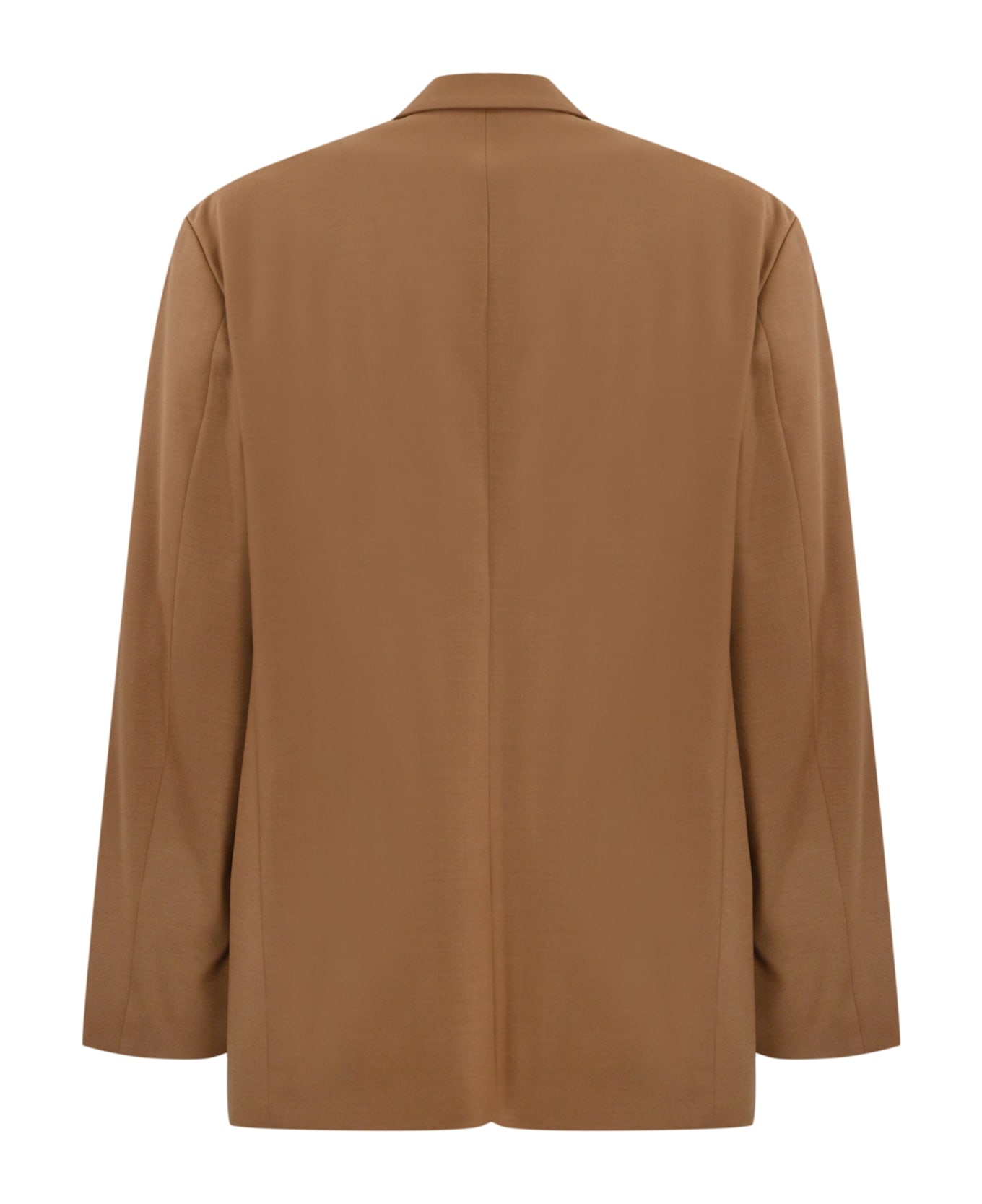 Philosophy di Lorenzo Serafini Single-breasted Blazer In Wool Blend - Brown