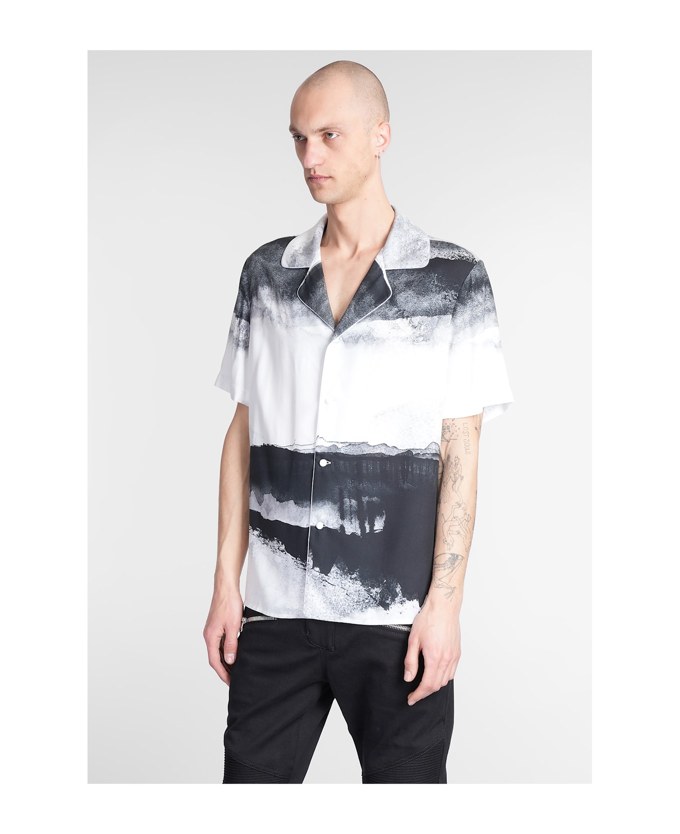 Balmain Shirt In White Viscose - white
