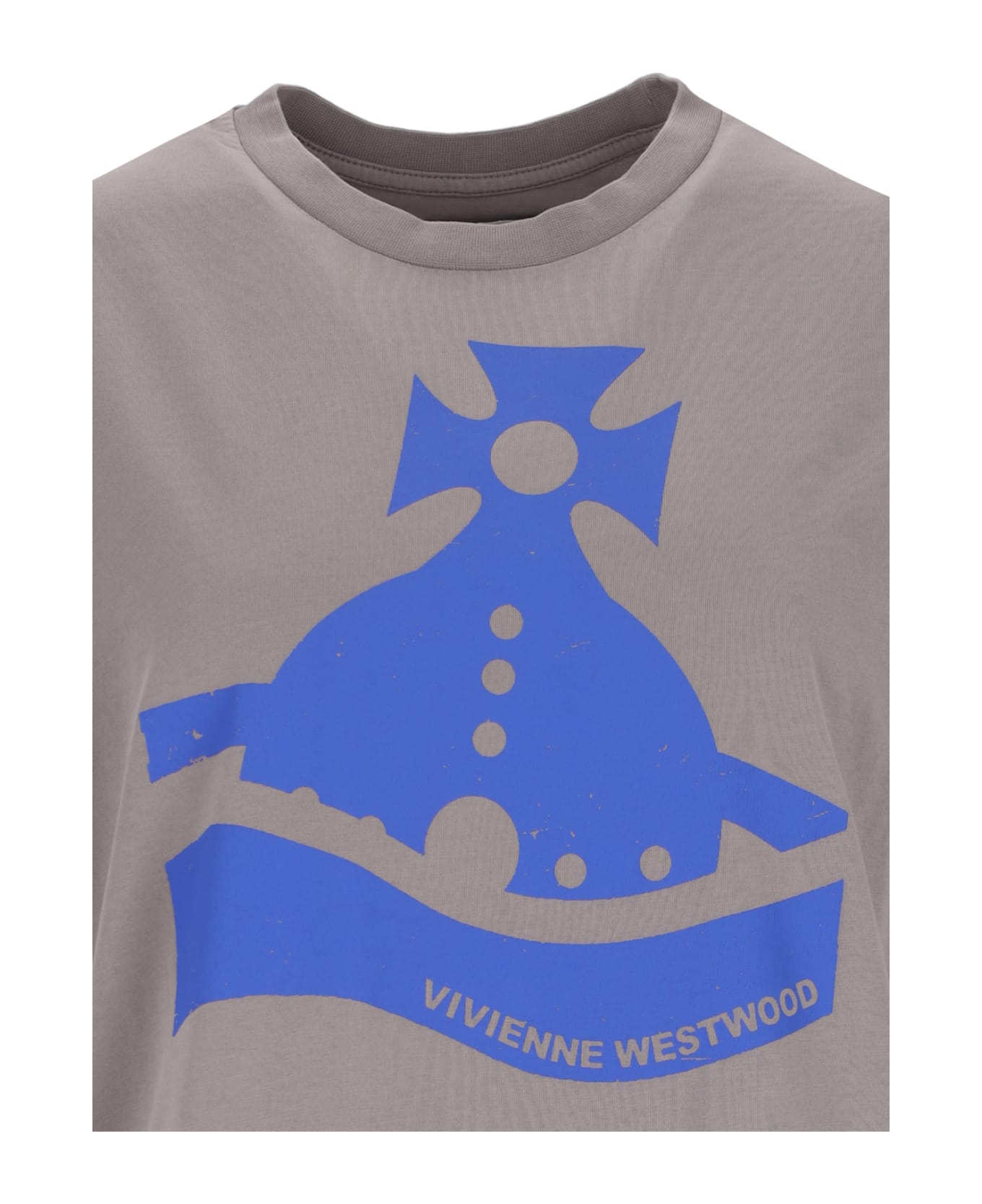 Vivienne Westwood 'sunken Orb' Printed T-shirt - Gray