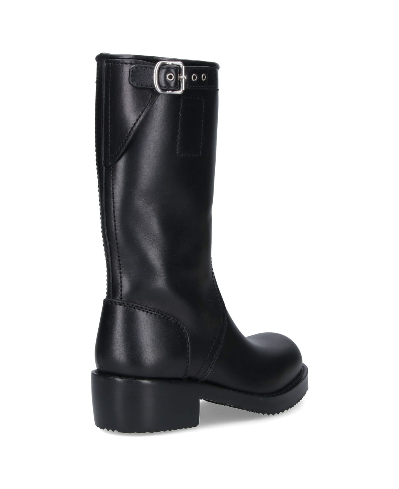 Dries Van Noten Leather Boots - Black  