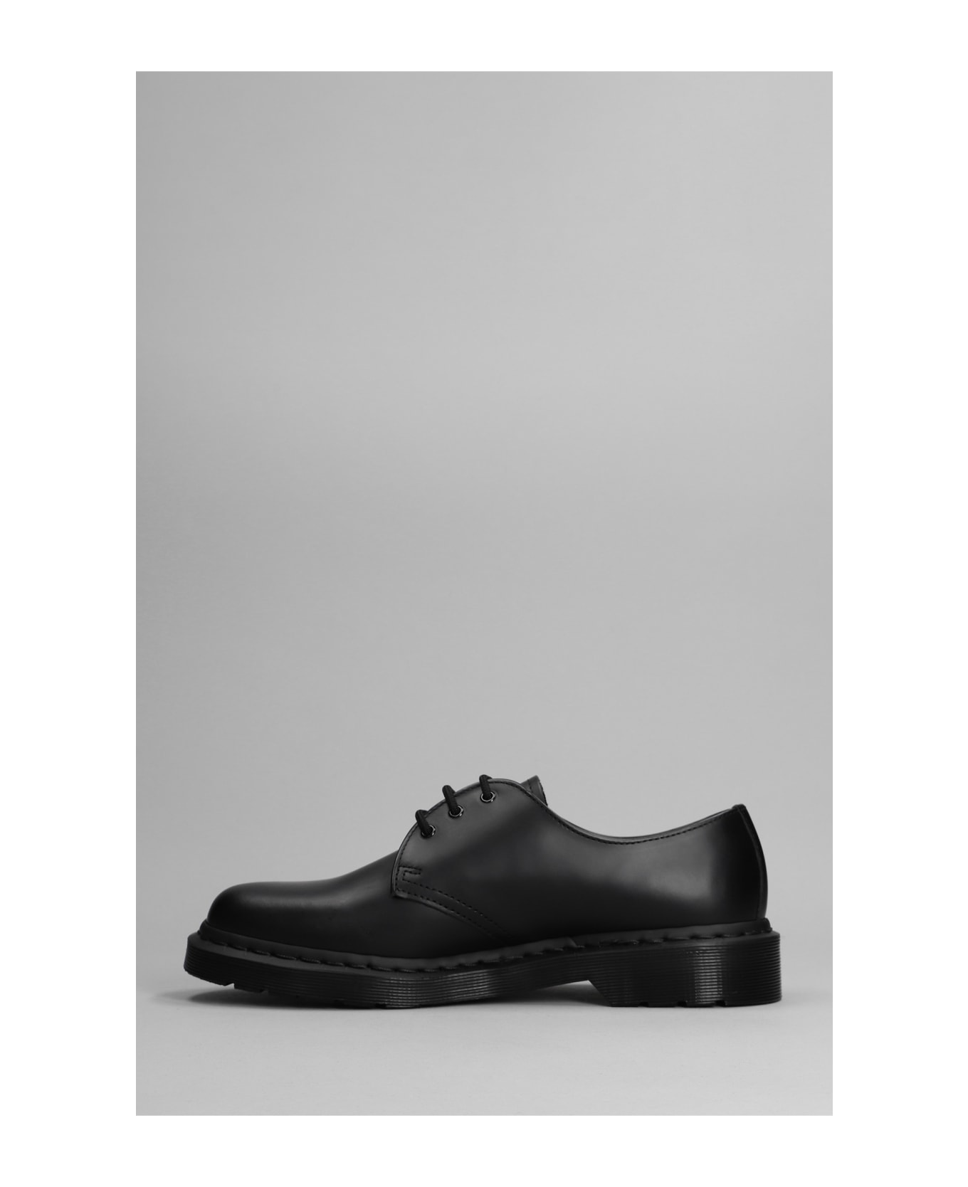 Dr. Martens 1461 Lace Up Shoes In Black Leather - Black