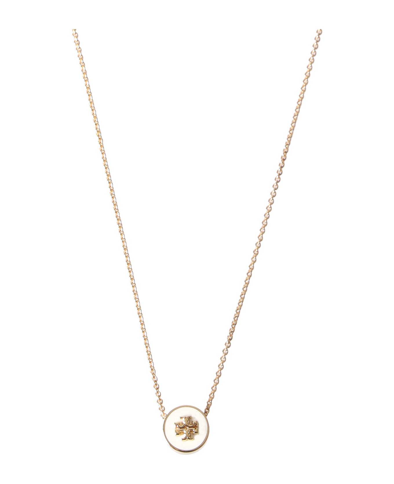 Tory Burch Necklace With Logo Pendant - Gold