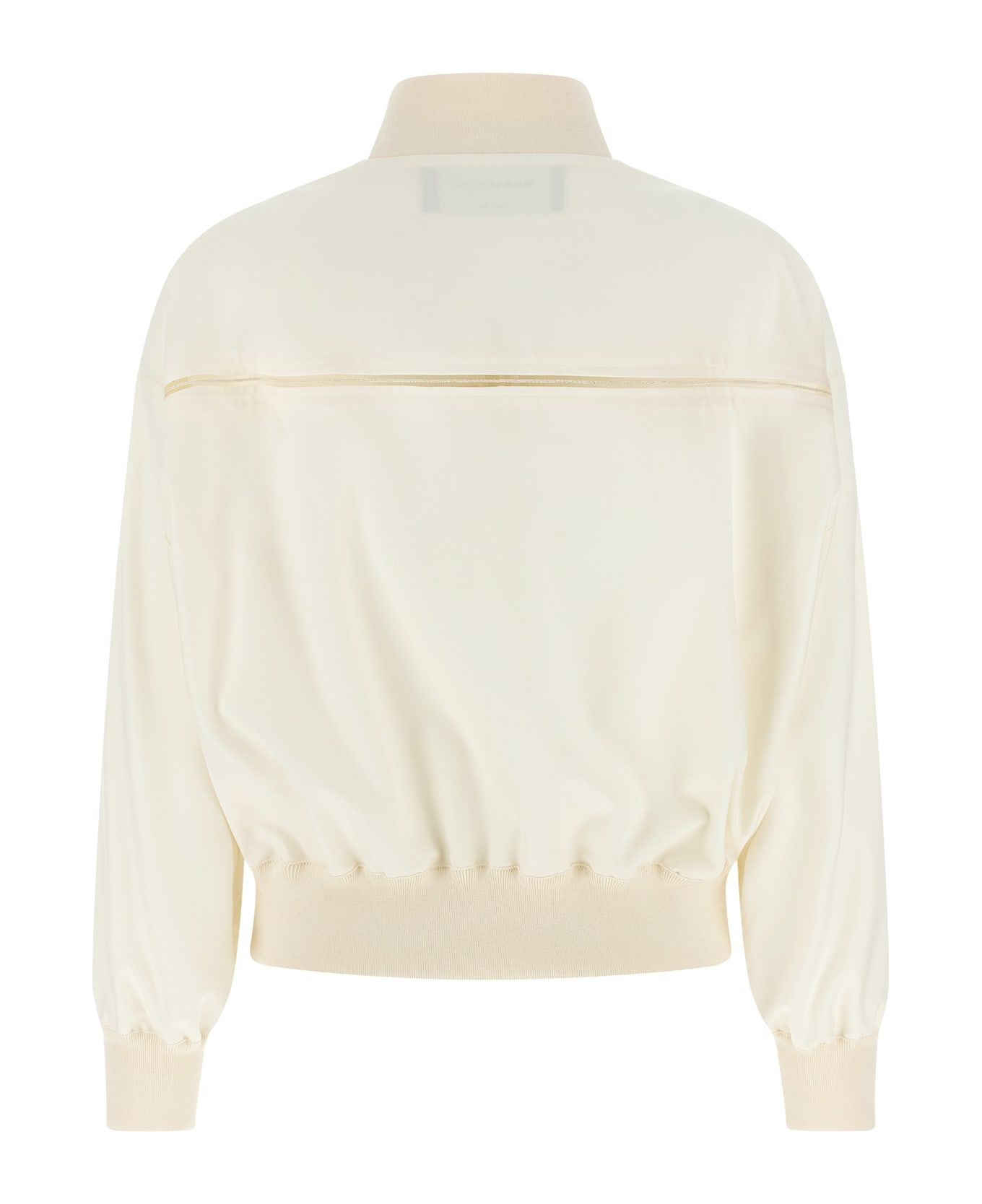 Fabiana Filippi Insert Bomber Jacket - White