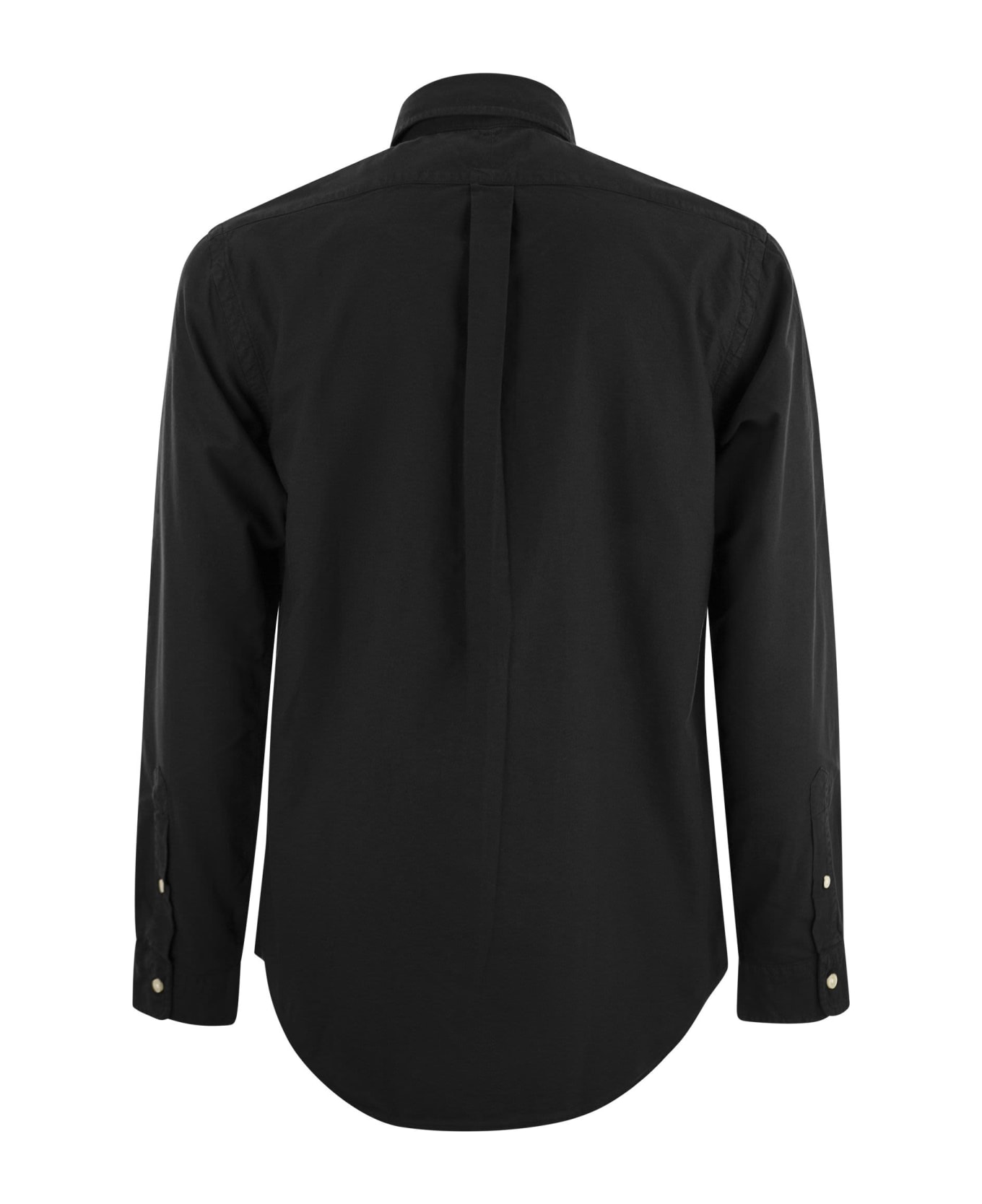 Polo Ralph Lauren Custom-fit Garment Dyed Oxford Shirt - Black
