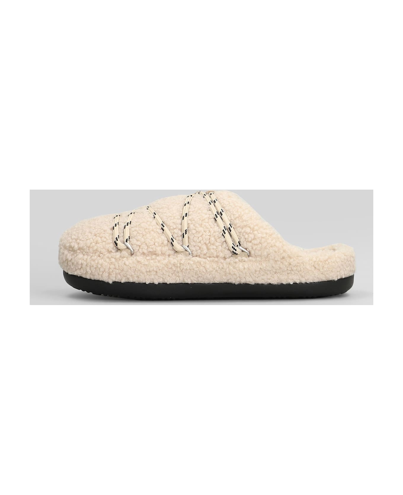 Moon Boot Mb Teddy Slipper Slipper-mule In Beige Shearling - beige