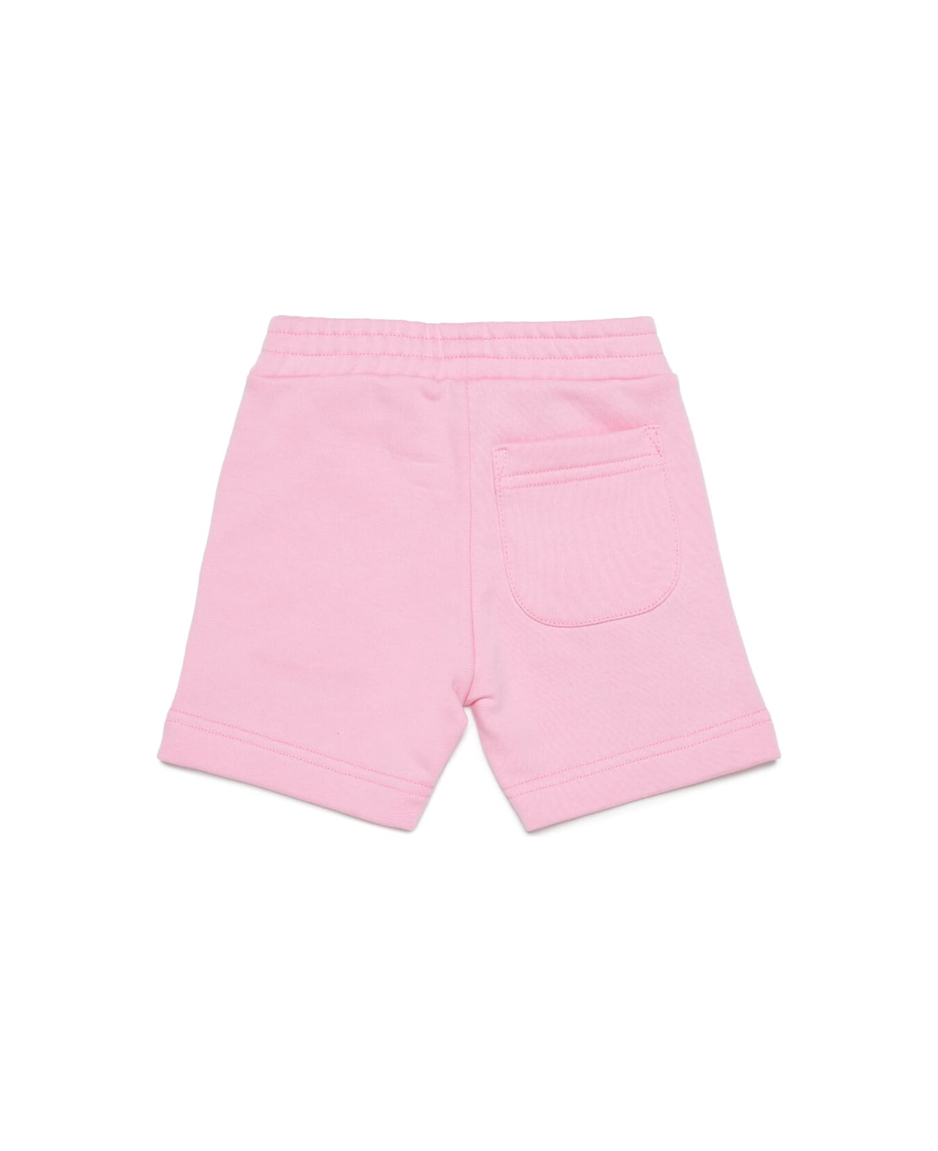 Diesel Pannyb Shorts Diesel Pastel Pink Cotton Shorts With Logo In "wave" Version - Pastel pink