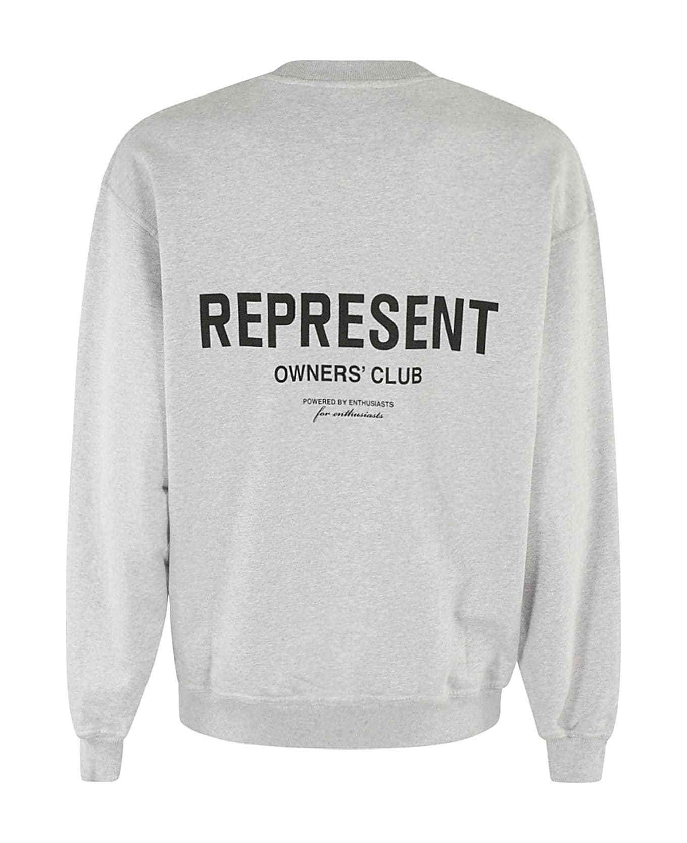 REPRESENT Owners Club Sweater - Ash Grey Black フリース