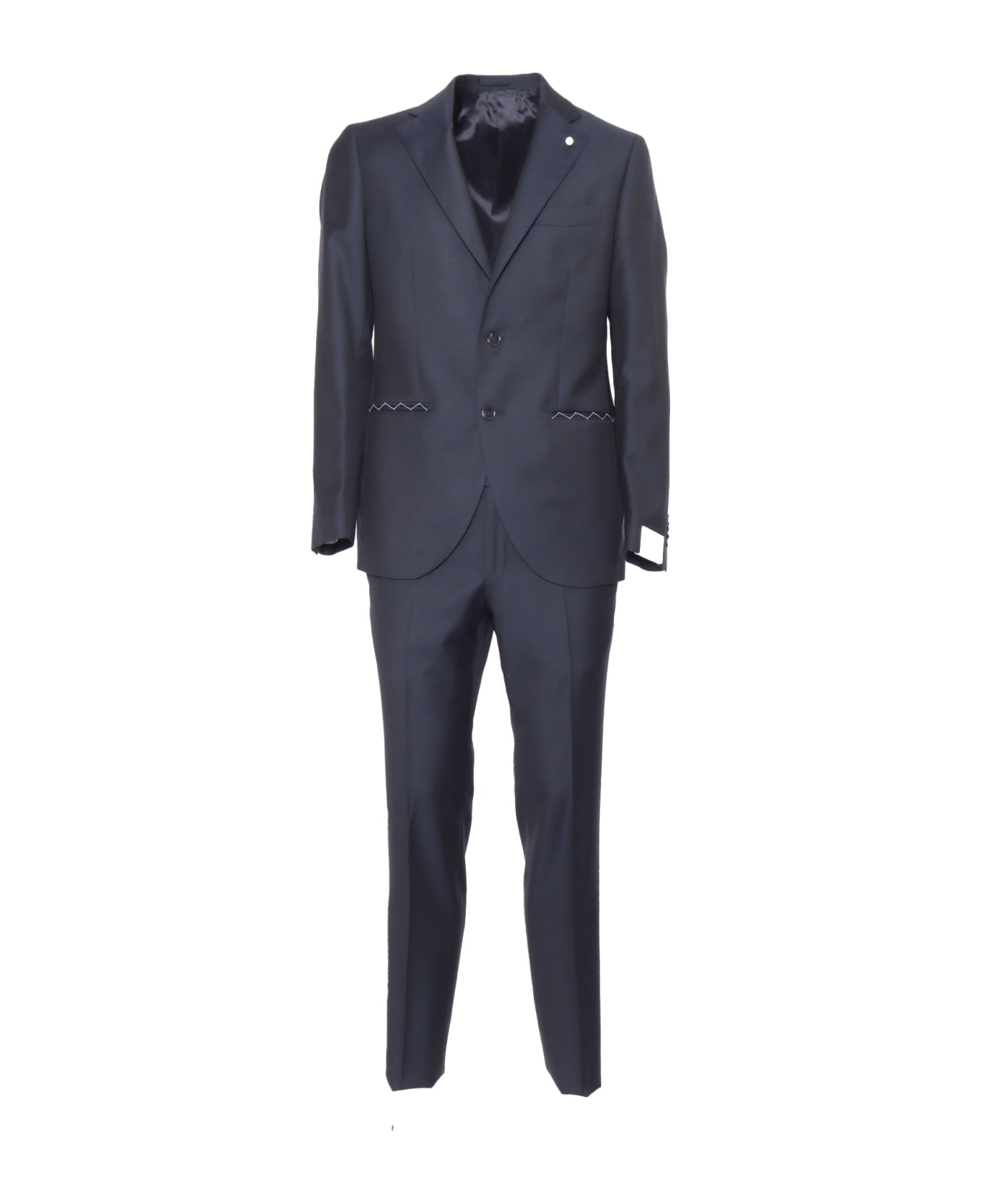 Luigi Bianchi Mantova Single-breasted Suit - BLUE スーツ
