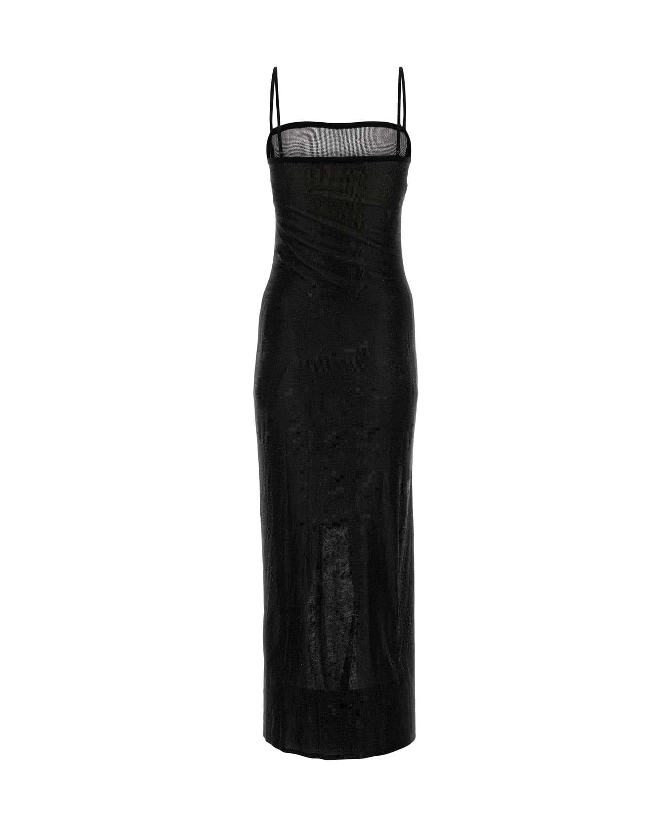 Alexander Wang Embellished Viscose Dress - BLACK ワンピース＆ドレス