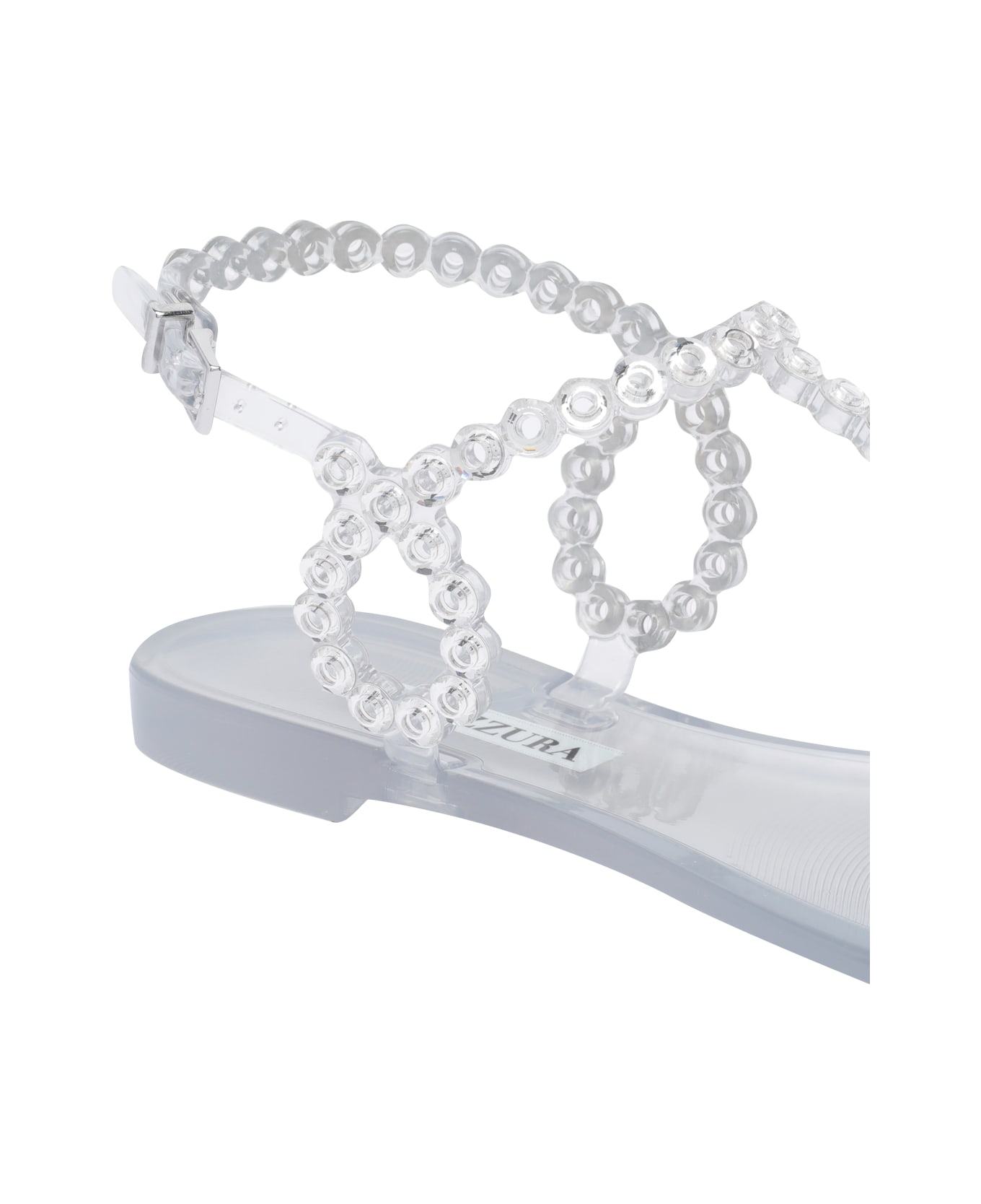 Aquazzura Almost Bare Crystal Jelly Sandals - Transparent