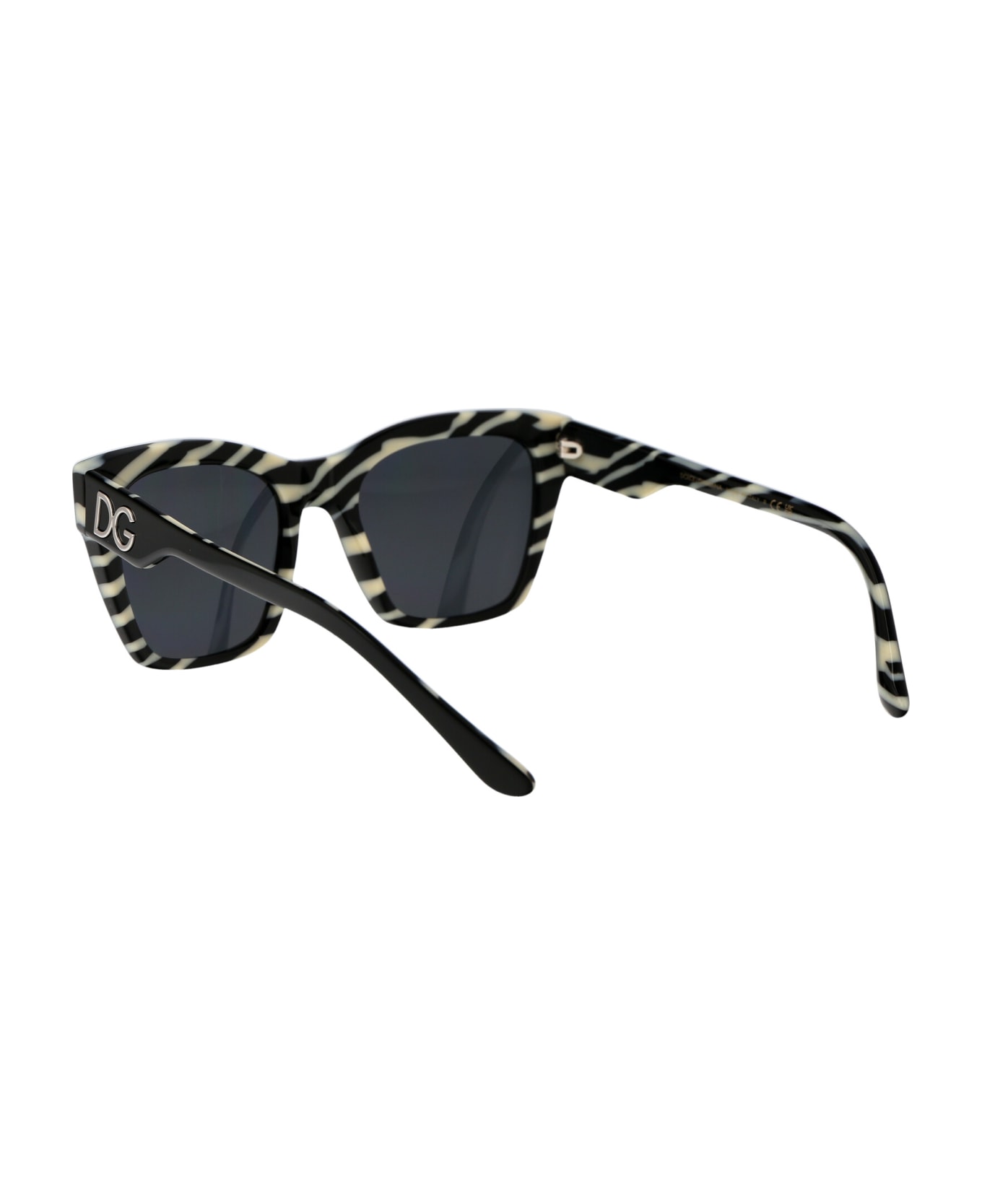 Dolce & Gabbana Eyewear 0dg4384 Sunglasses - 33726G Black On Zebra