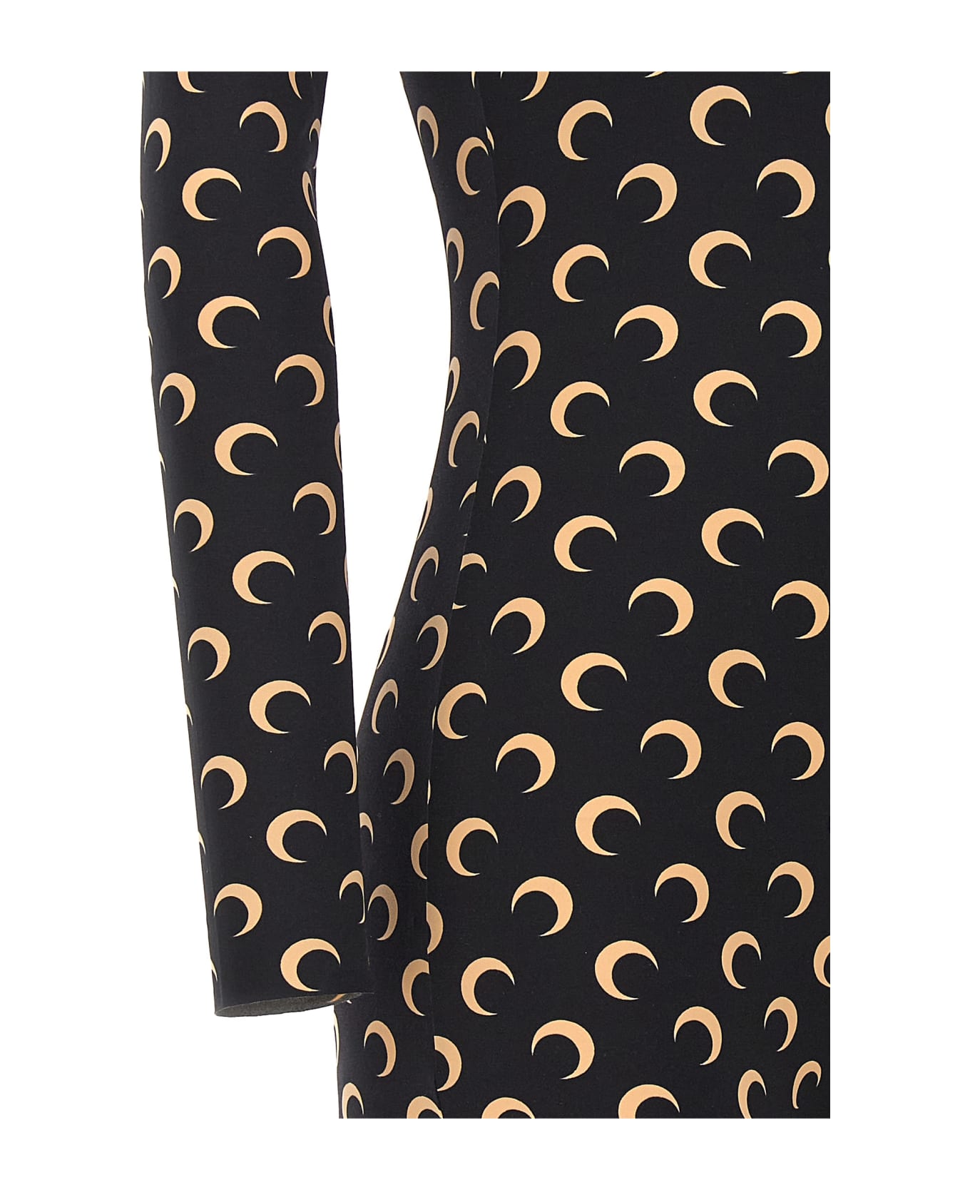 Marine Serre 
moon Printed
 Catsuit - Black  