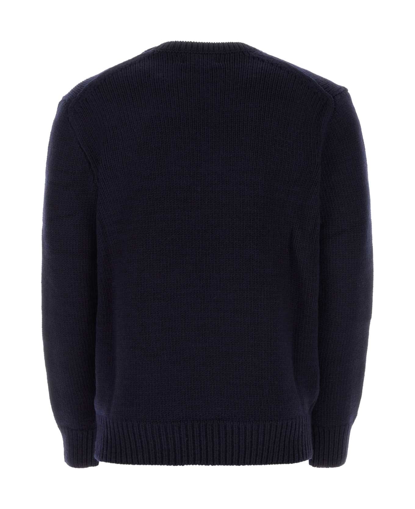 Polo Ralph Lauren Midnight Blue Wool Sweater - HUNTERNAVY