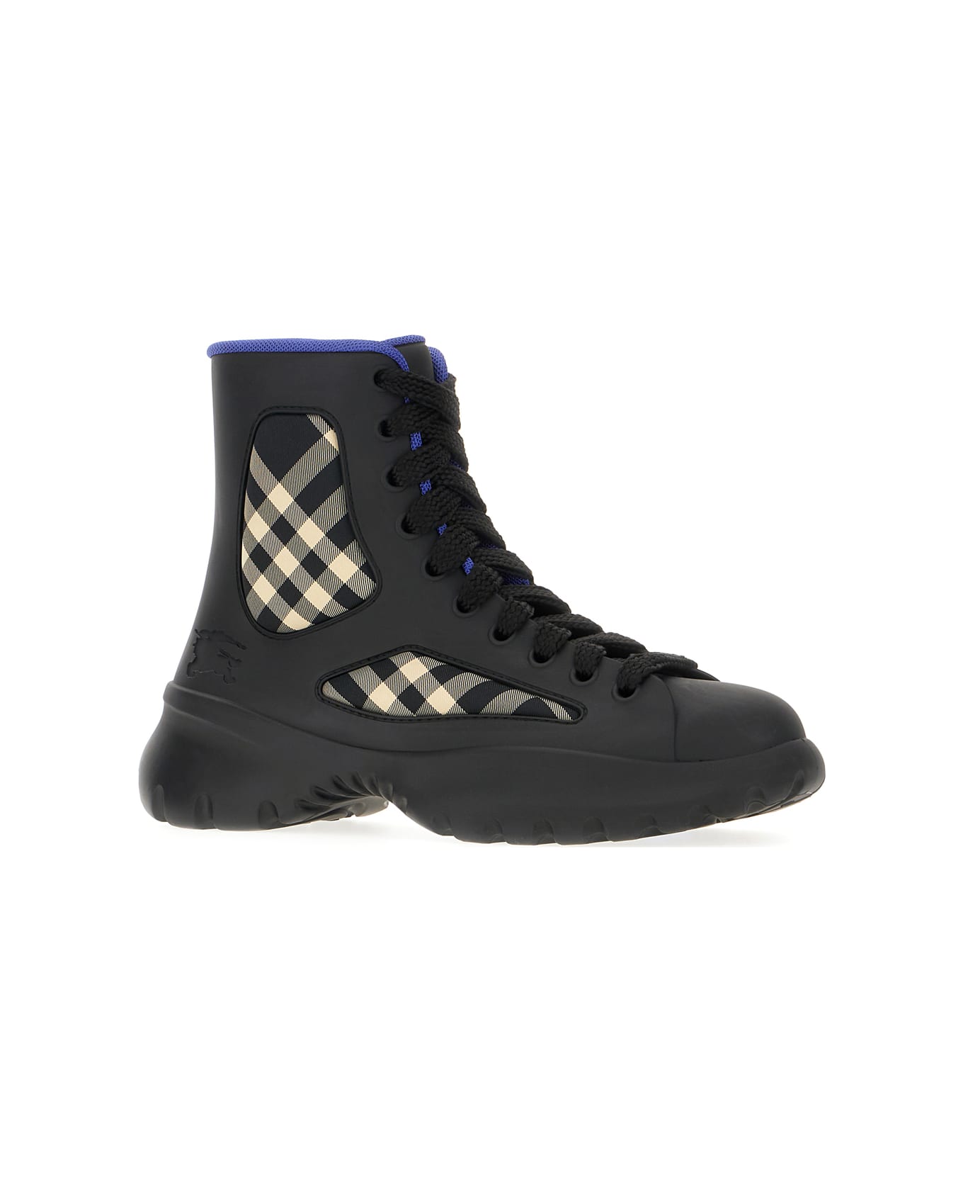 Burberry Black Rubber Boots - BLACK IP CHK