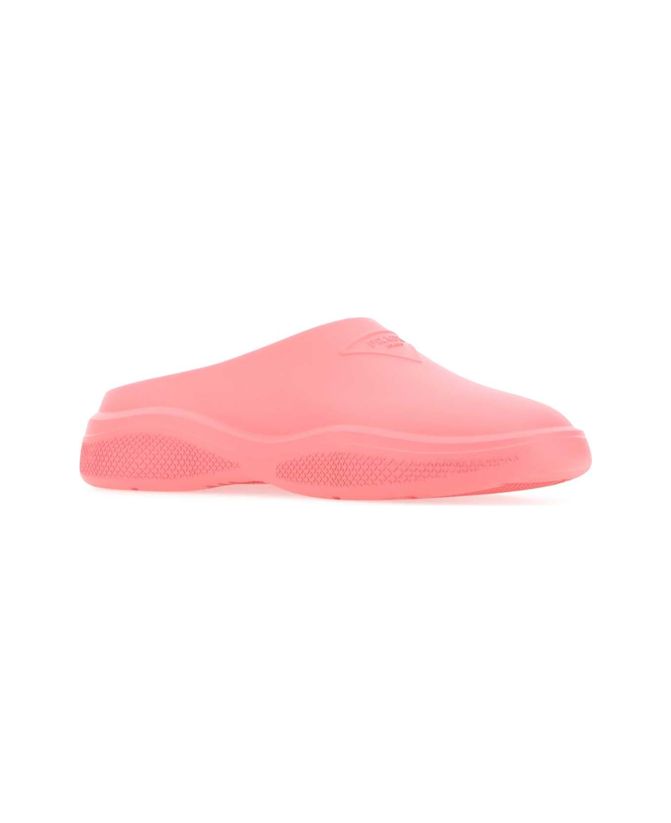 Prada Dark Pink Rubber Slippers - F0638 スニーカー