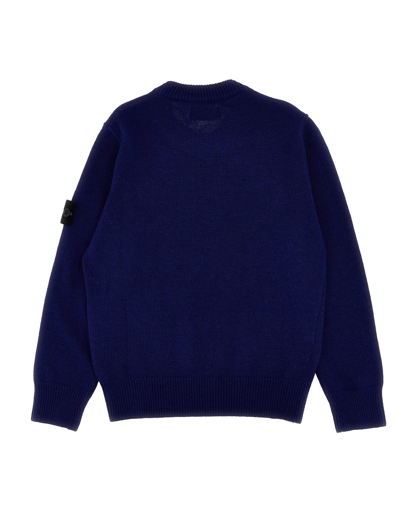 Stone Island Junior Logo Patch Sweater - Blue