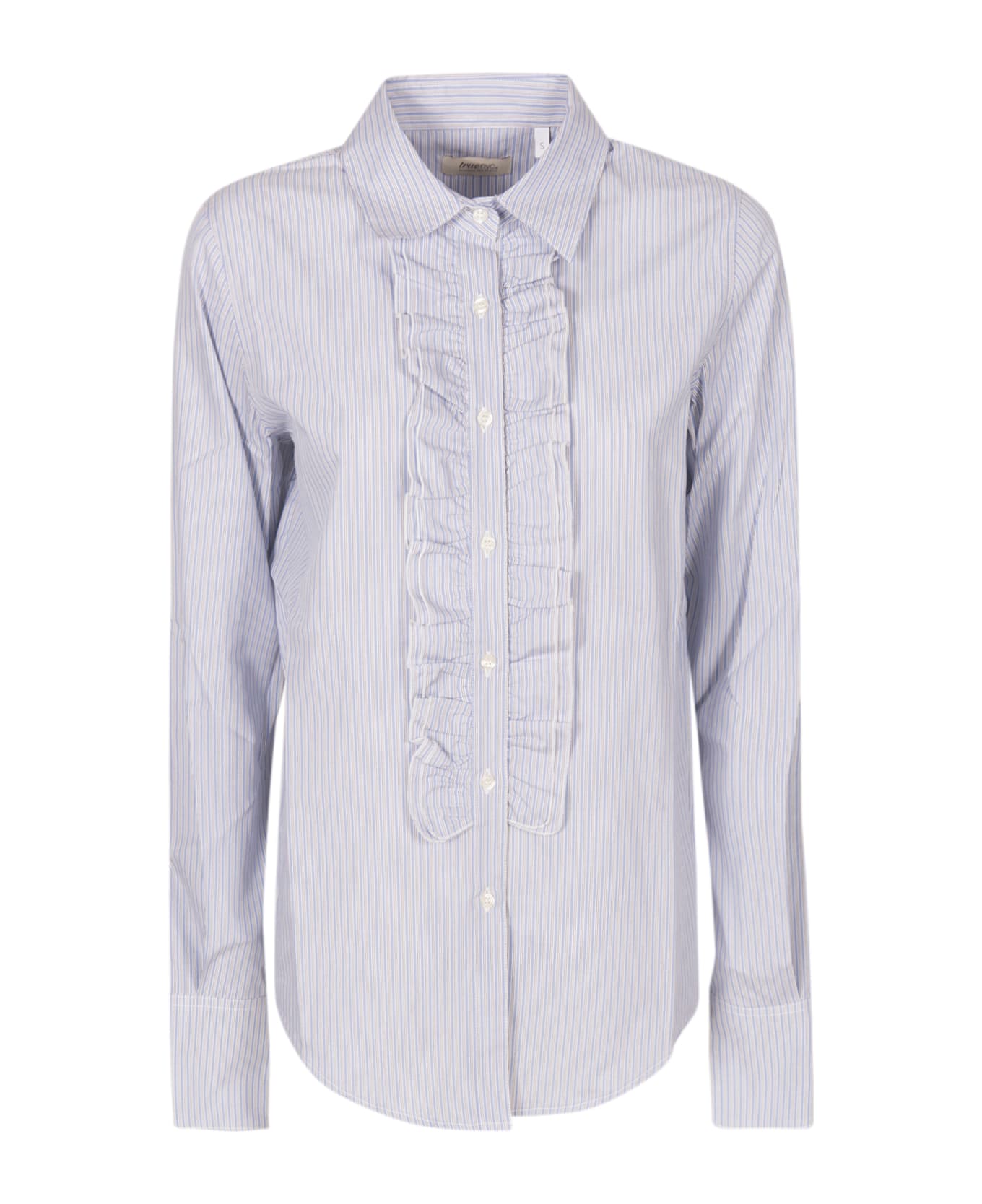 True Nyc Stripe Print Shirt - Azure