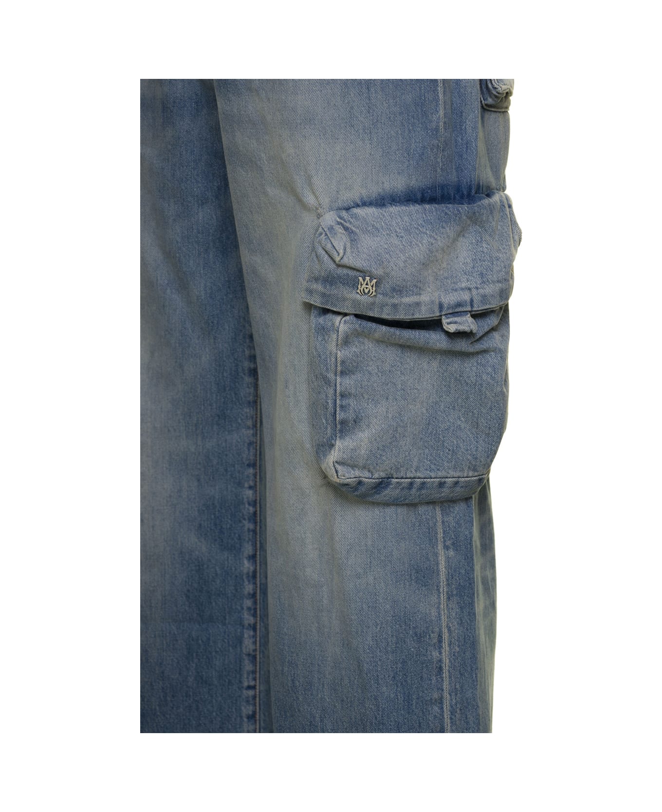 AMIRI Blue Cargo Jeans In Denim Man - Blu