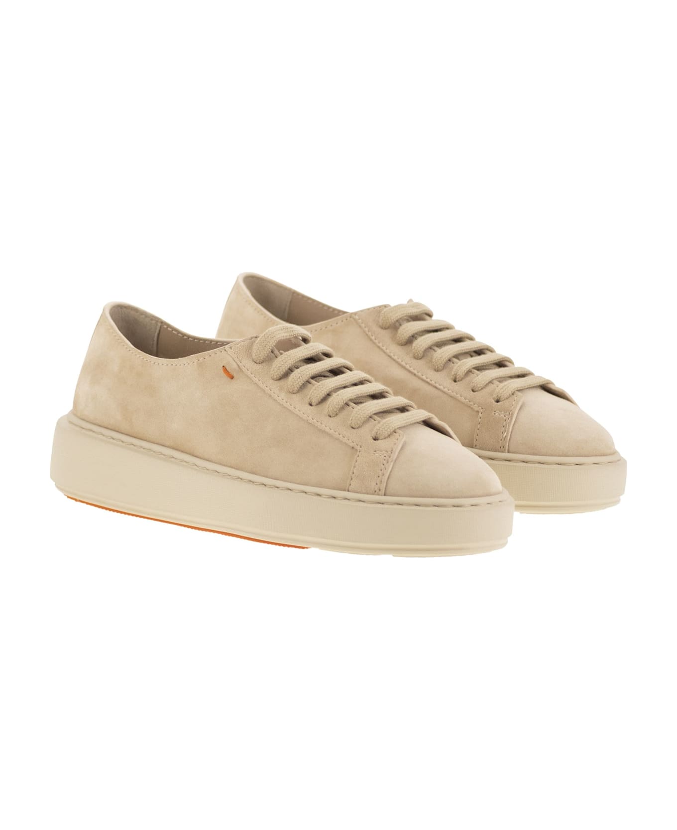 Santoni Suede Sneakers - Beige