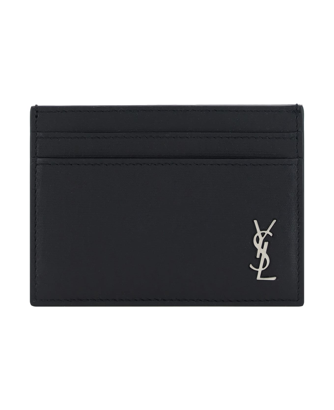 Saint Laurent Ysl Card Holder - Black