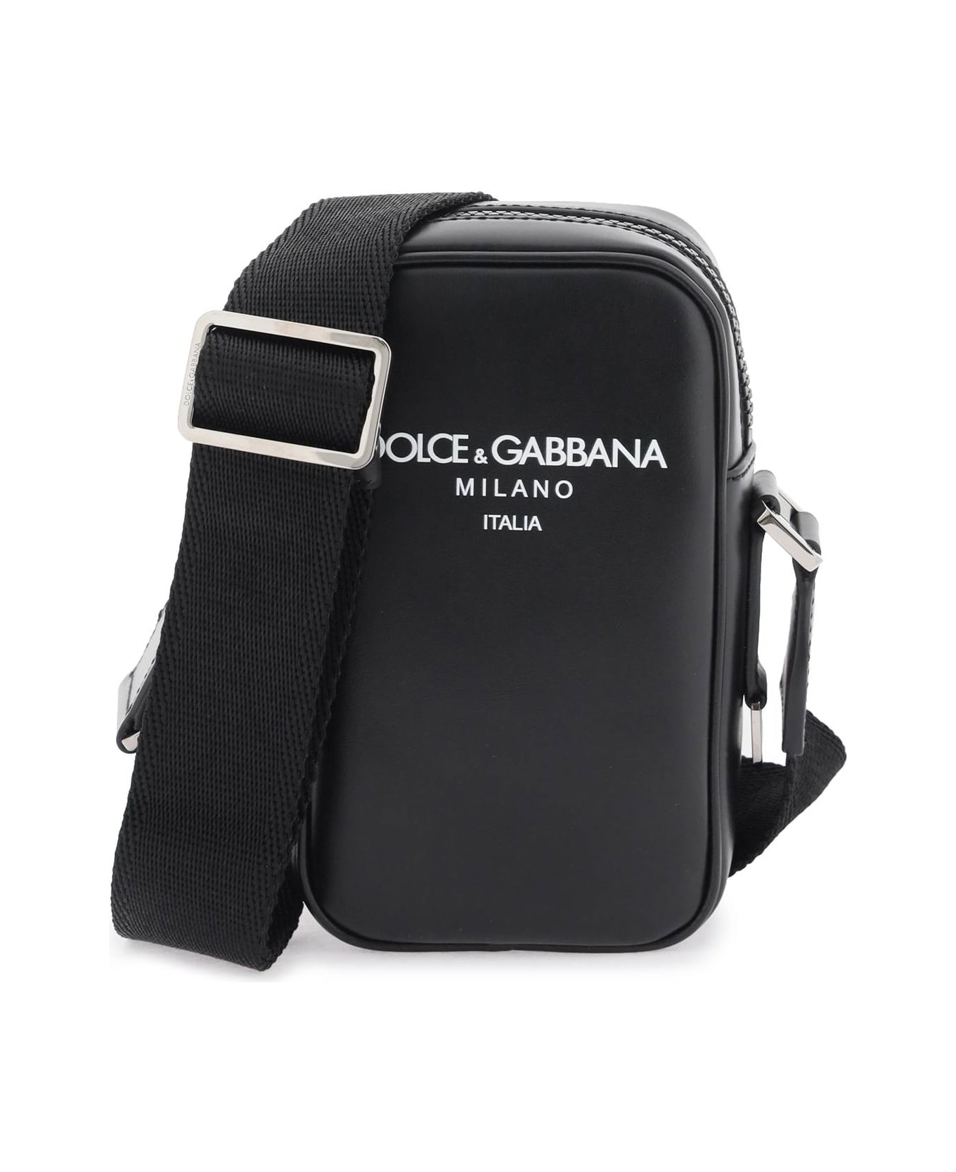 Dolce & Gabbana Small Leather Crossbody Bag - Black