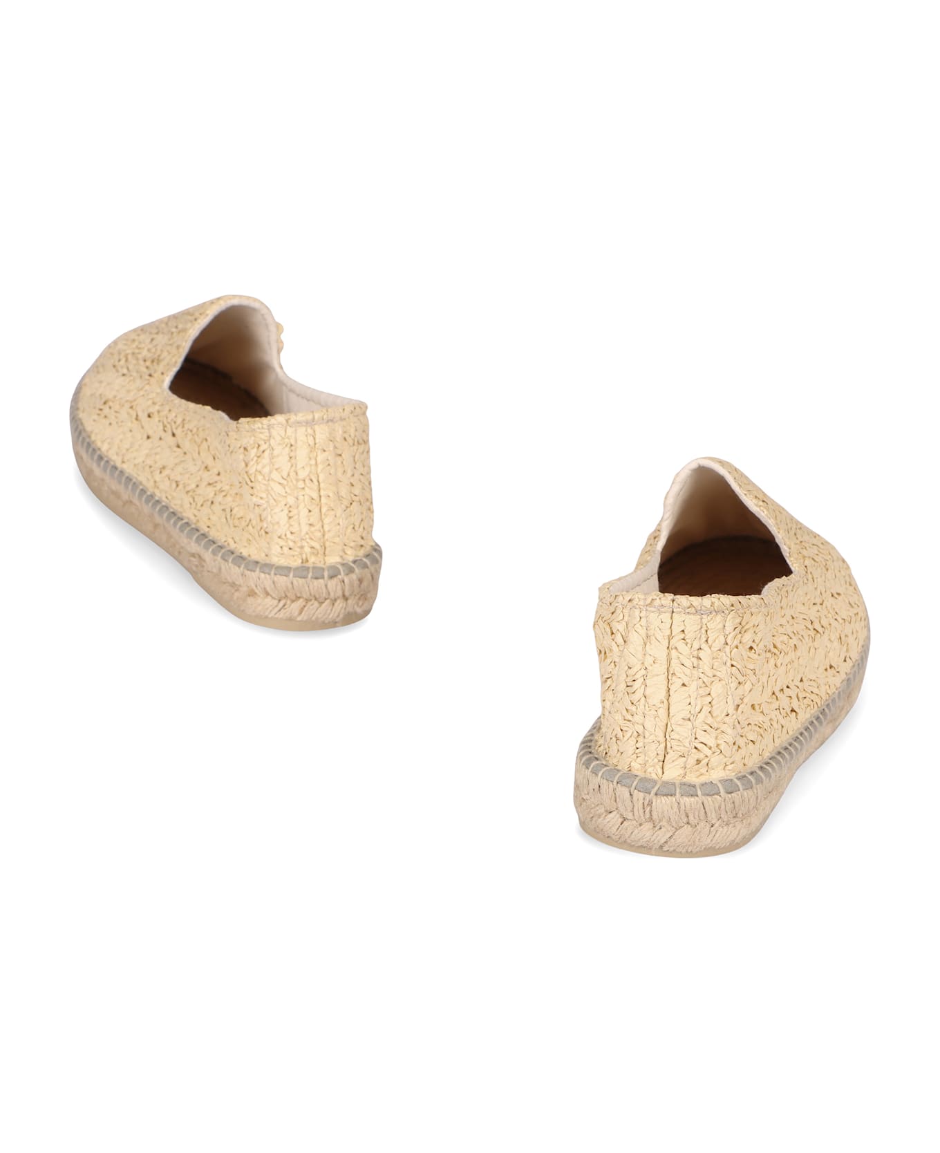 Manebi Raffia Espadrilles - panna