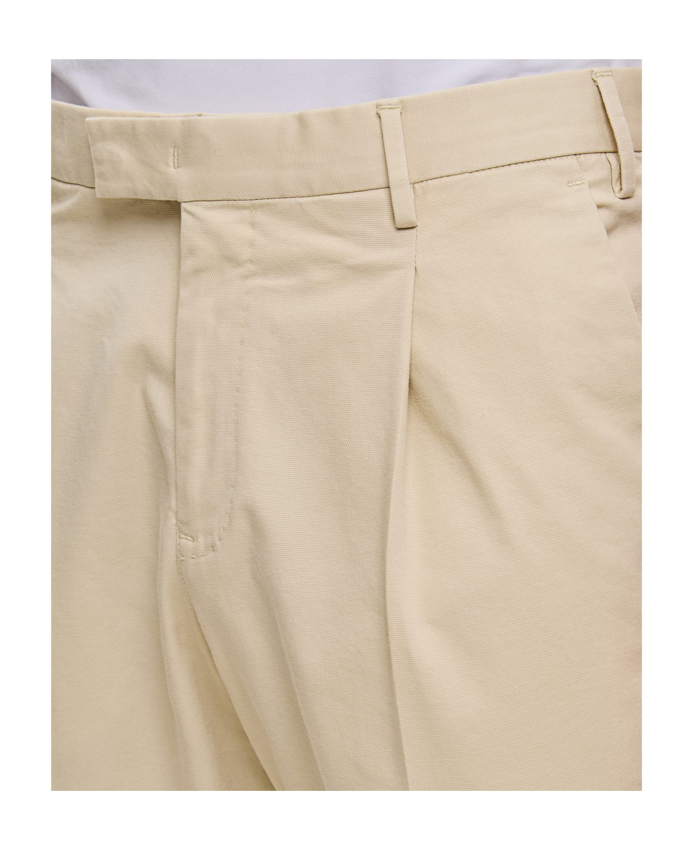 PT01 Cotton Trousers - Beige