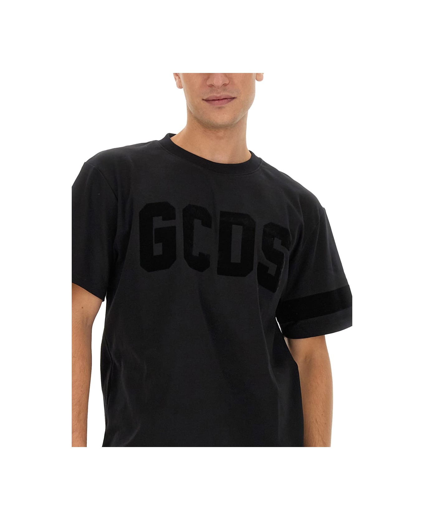 GCDS T-shirt With Logo - BLACK シャツ