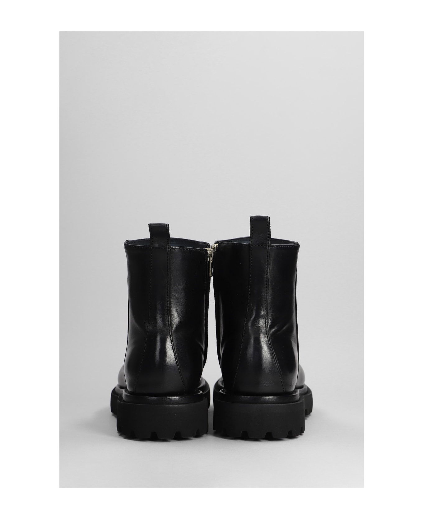 Officine Creative Eventual Dd Ankle Boots In Black Leather - black