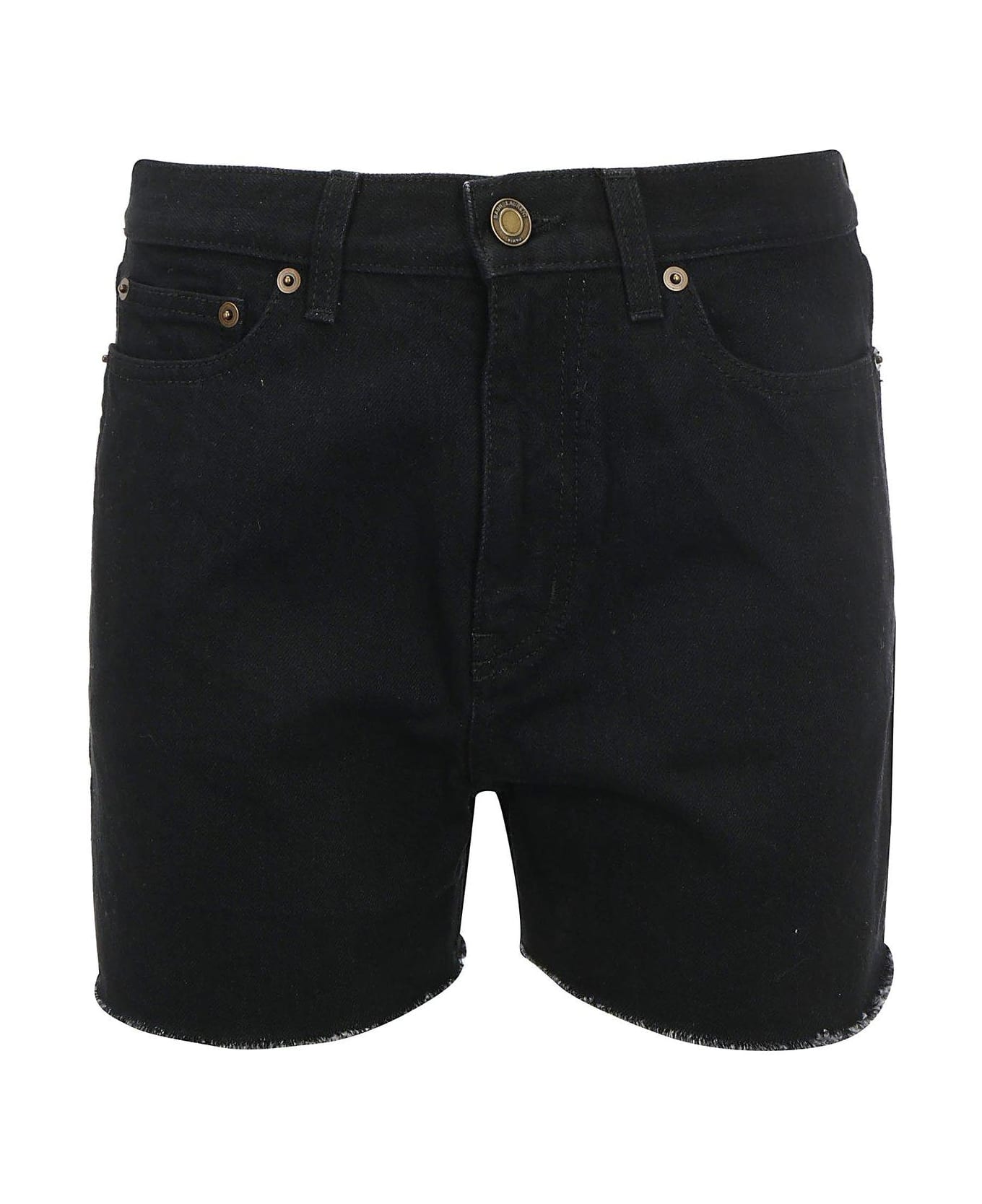 Saint Laurent Denim Shorts - BLACK ショートパンツ