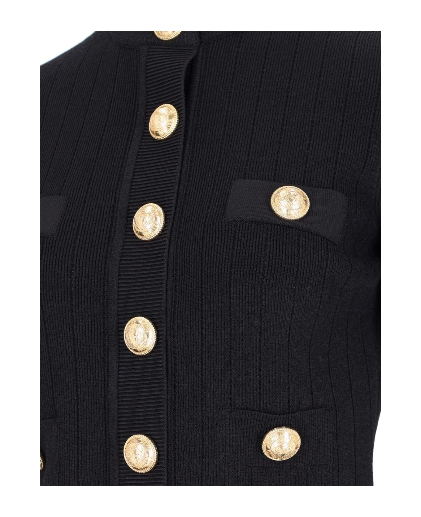 Balmain Knitted Cardigan - Black ニットウェア